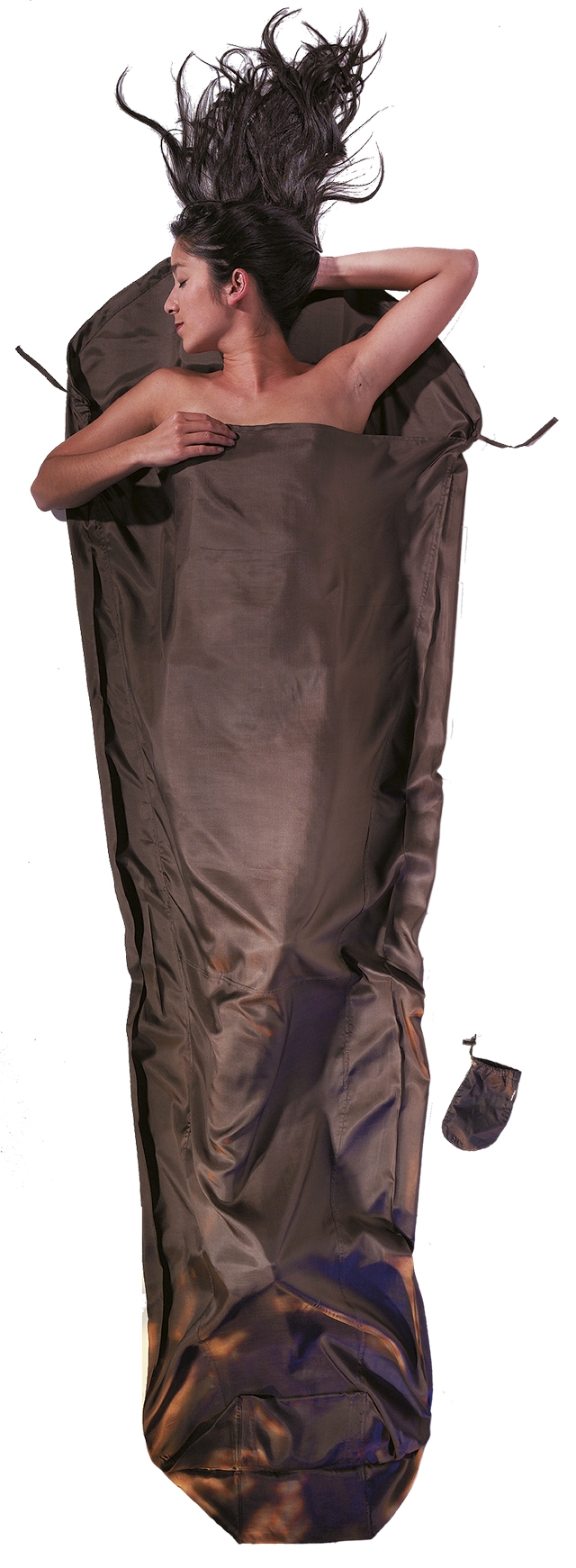Cocoon MummyLiner Seidenschlafsack Braun, Herren, Größe: ONE SIZE