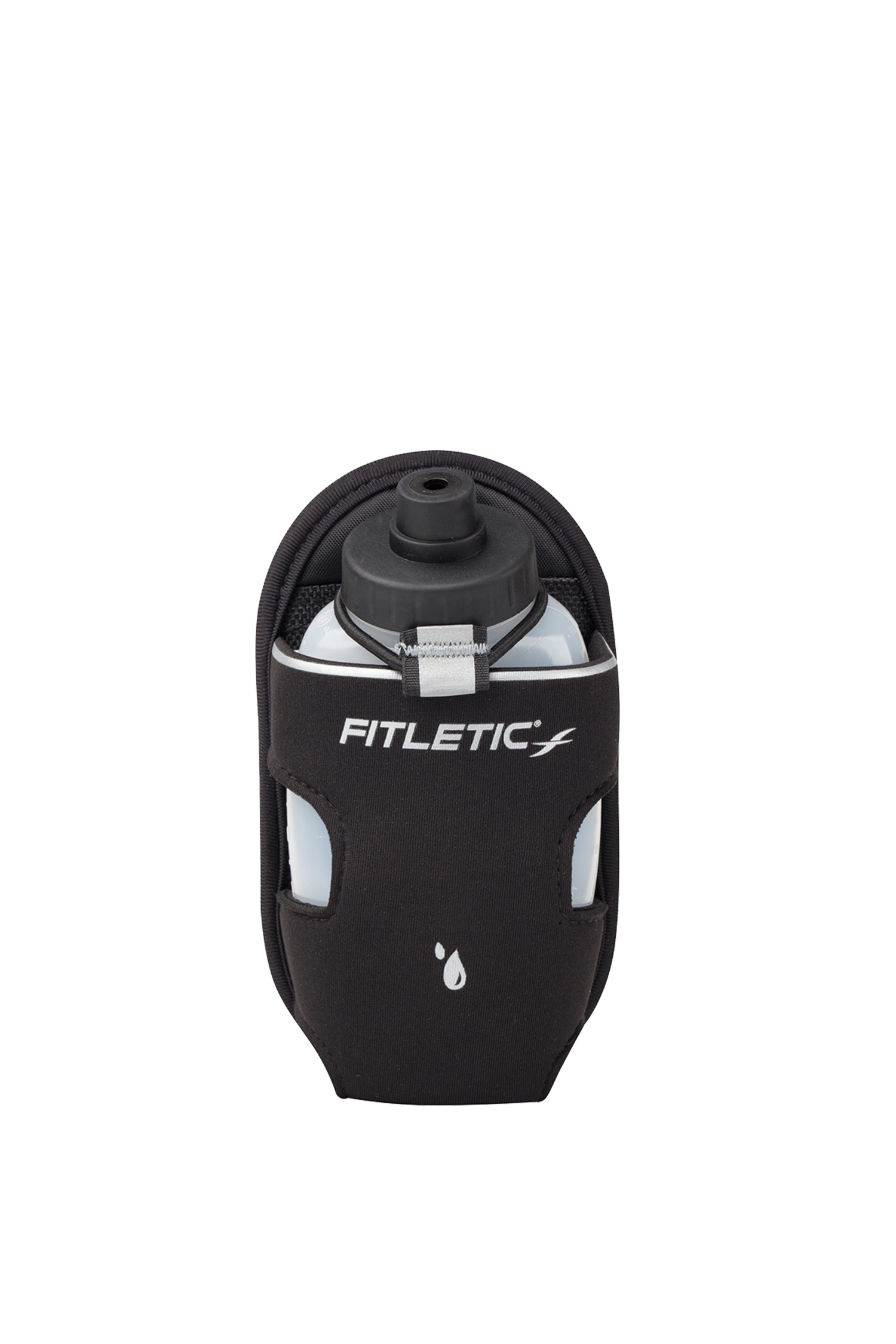 Image of Fitletic Extra Mile 250 ml Trinkflasche + Halterung Schwarz, Herren, Größe: ONE SIZE