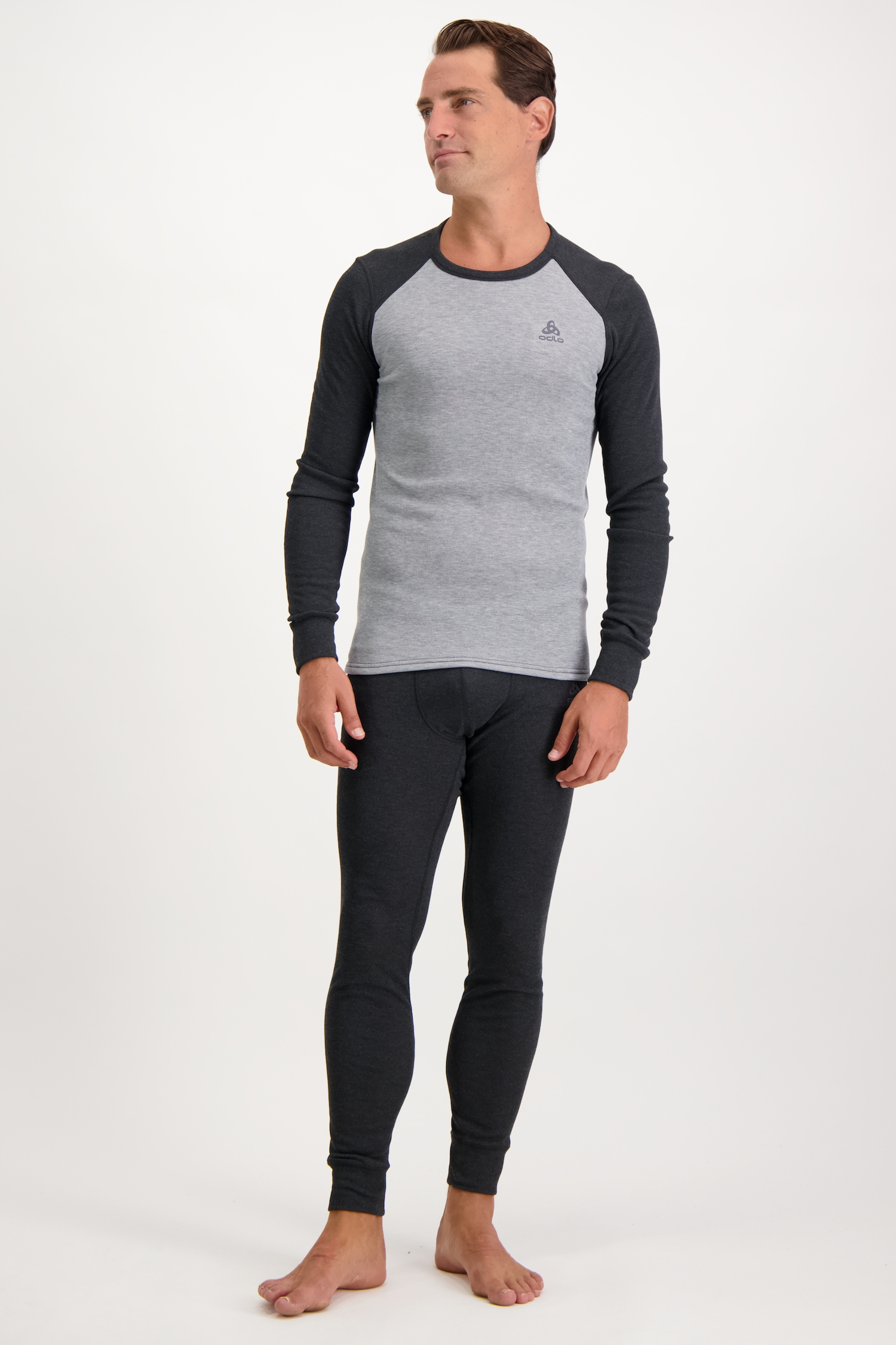 Image of Odlo Active Warm ECO Herren Thermo Unterwäsche Set Grau, Herren, Größe: L