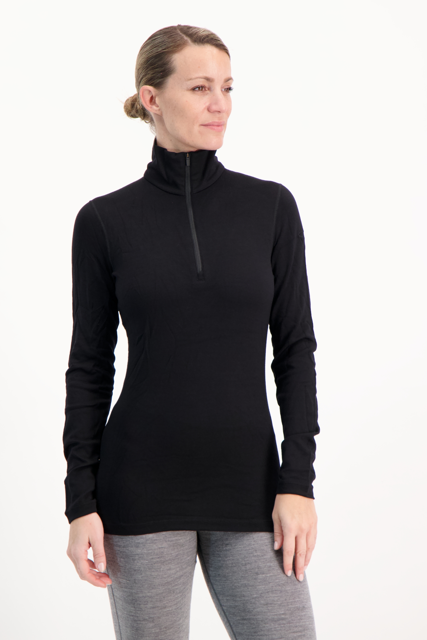 Image of icebreaker Merino 260 Tech Damen Thermo Longsleeve Schwarz, Damen, Größe: L