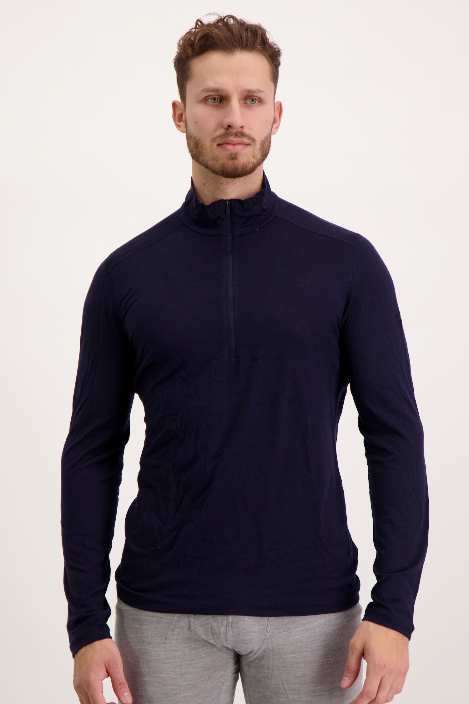 Image of icebreaker Merino 200 Oasis Herren Thermo Longsleeve Blau, Herren, Größe: XXL