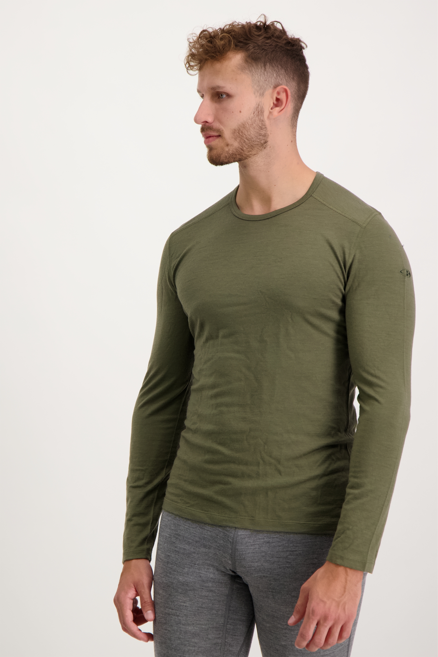 Image of icebreaker Merino 200 Oasis Herren Thermo Longsleeve Grün, Herren, Größe: XXL