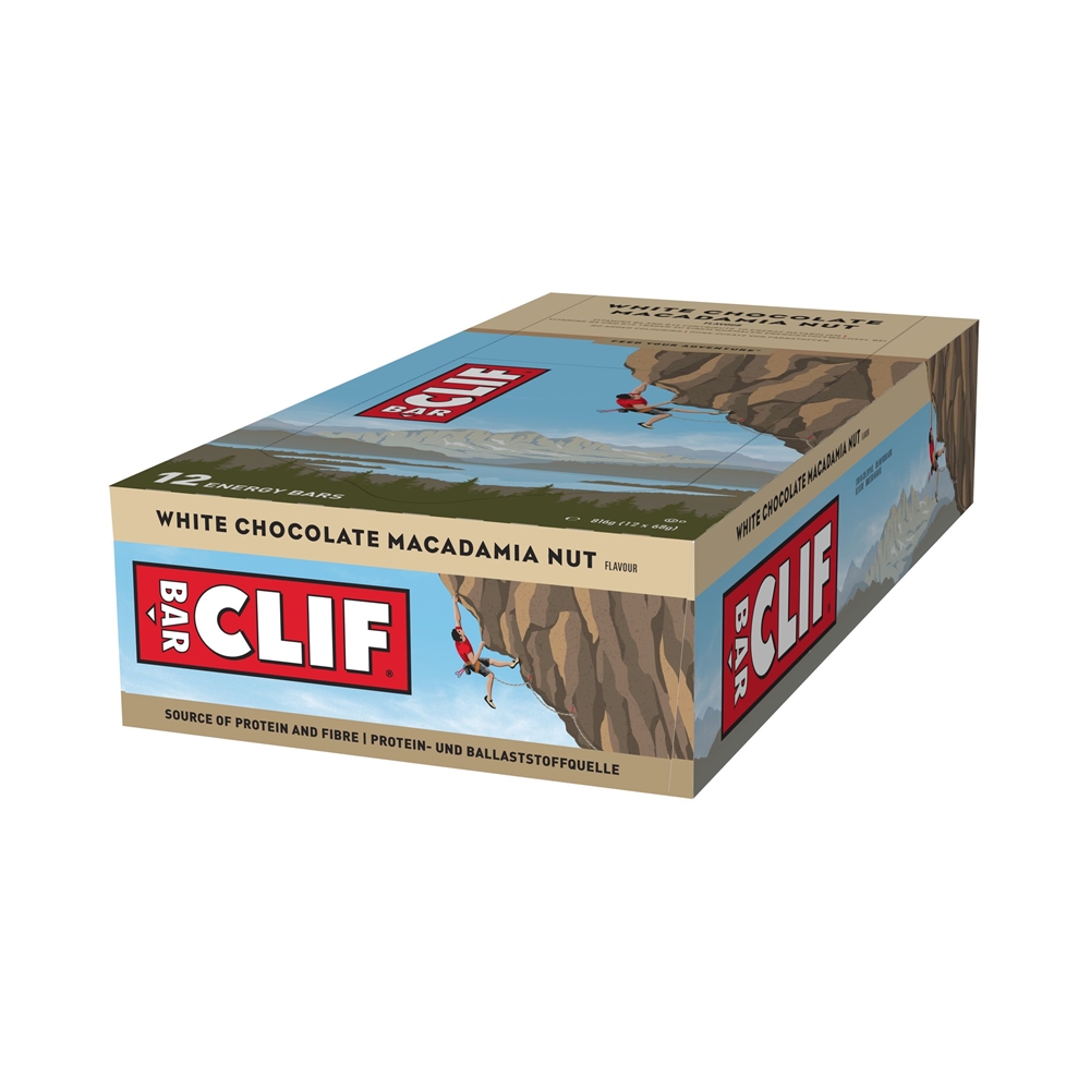 Image of Clif Bar White Chocolate Macadamia Nut 12 x 68 g Sportriegel Beige, Herren, Größe: 0
