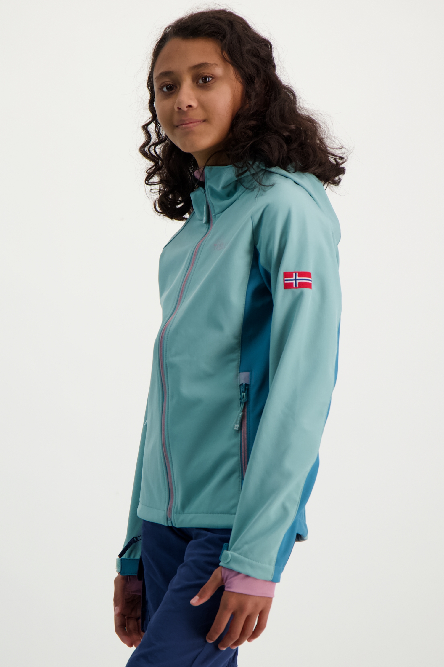 Image of Trollkids Kristiansand Mädchen Softshelljacke Grün, , Größe: 116