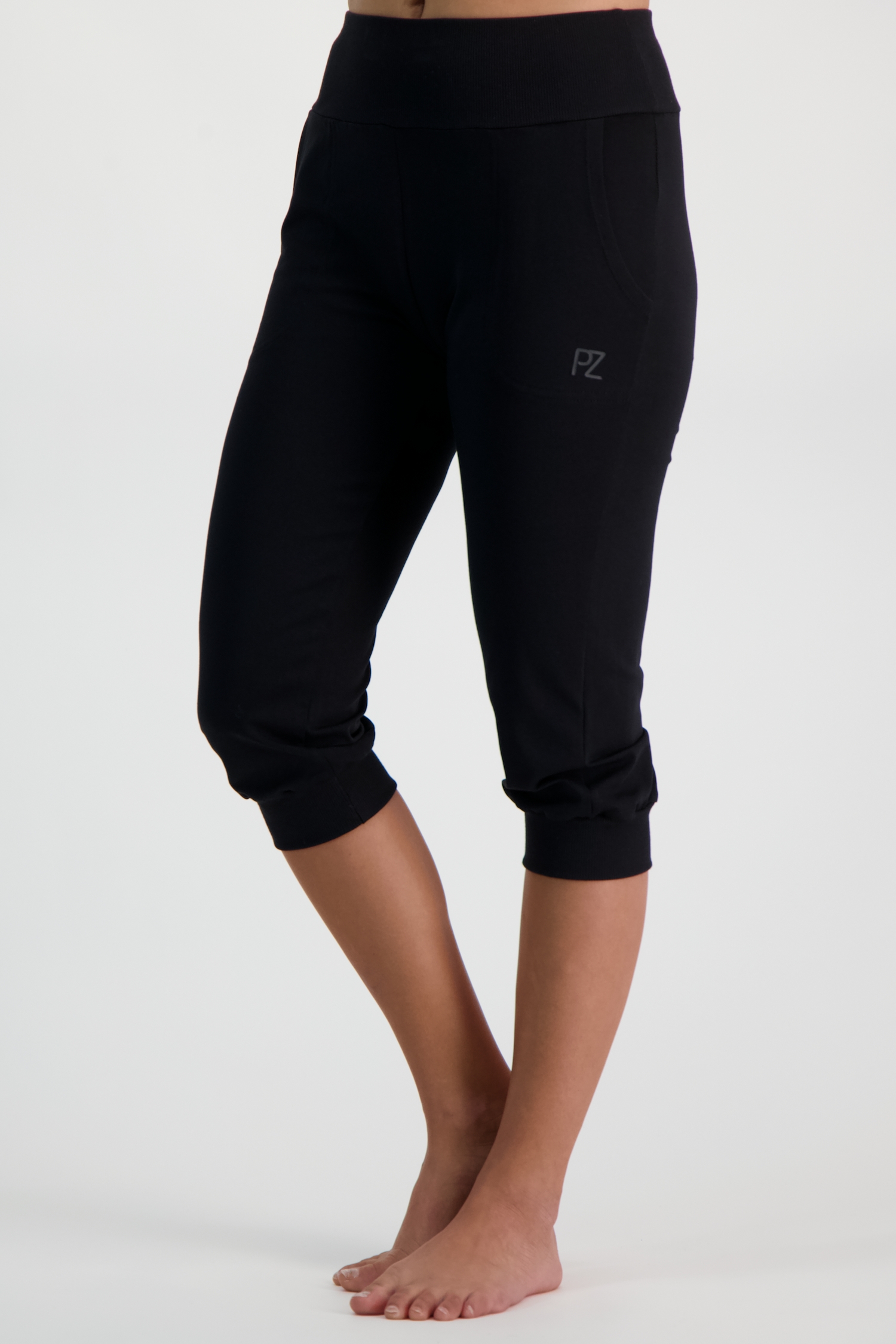 Image of POWERZONE Damen 3/4 Trainerhose Schwarz, Damen, Größe: XS