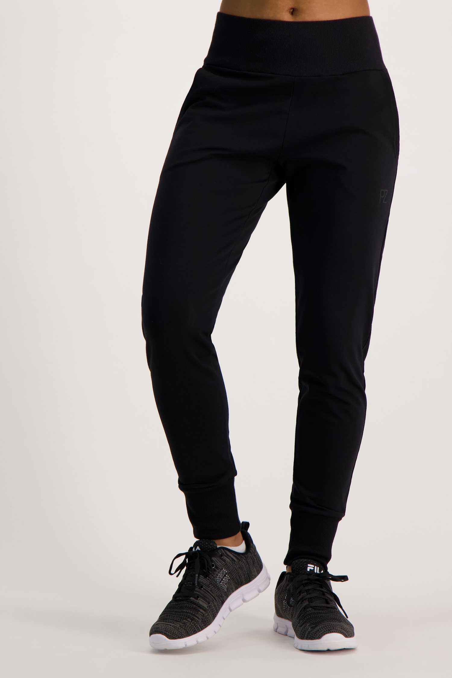 POWERZONE Langgrösse Damen Trainerhose Schwarz, Damen, Größe: L - LONG