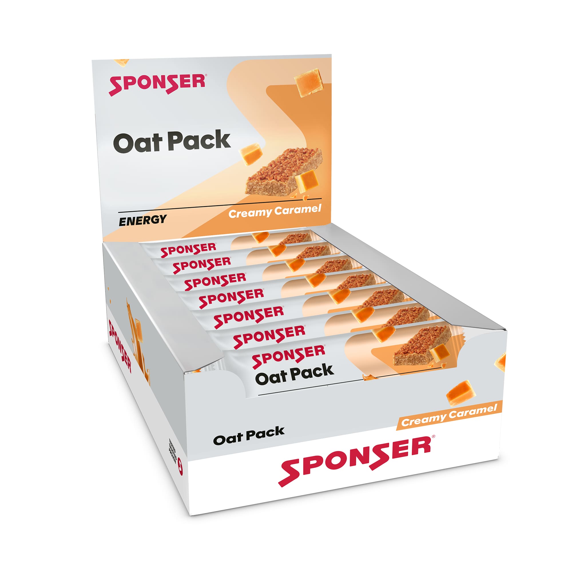 Image of Sponser Oat Pack Creamy-Caramel 25 x 50 g Sportriegel Grau, Herren, Größe: 0
