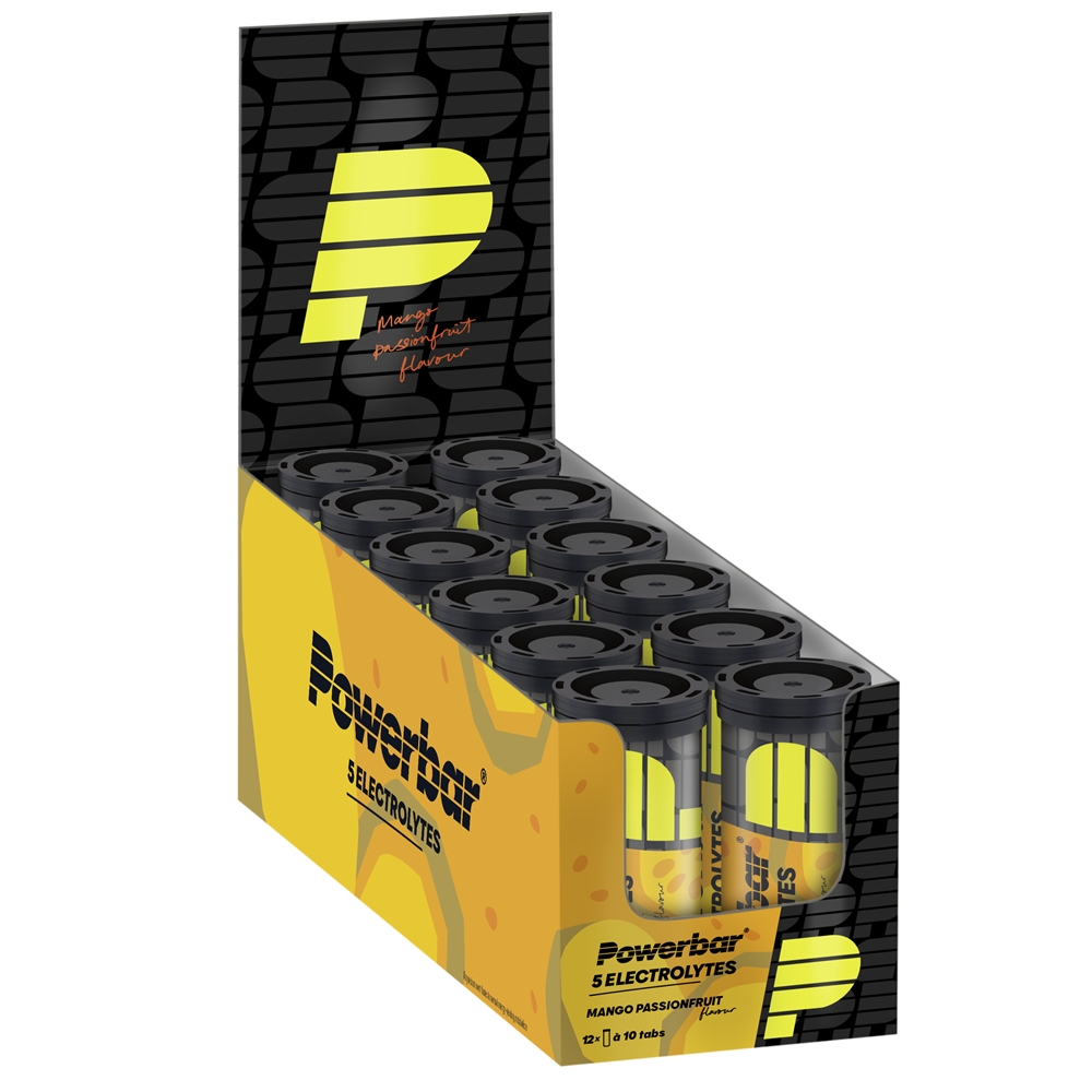 Image of Powerbar 12-Pack Electrolytes Mango Passionsfrucht 10 x 4.2 g Brausetabletten Gelb, Herren, Größe: 0