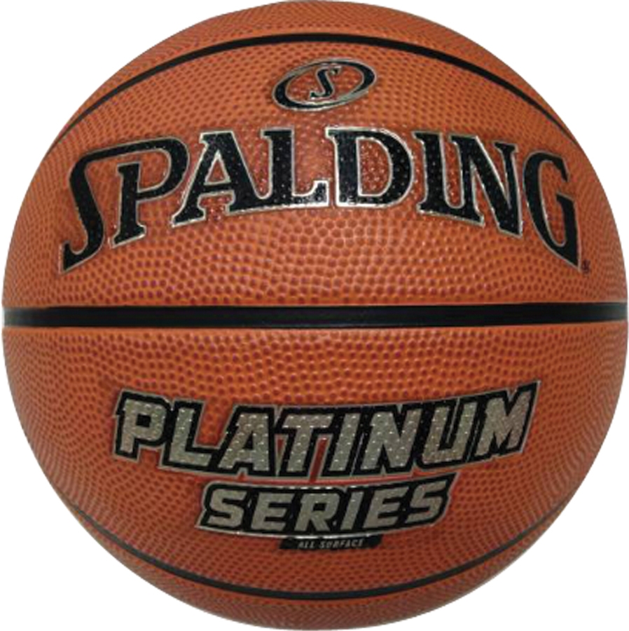 Spalding Platinum Outdoor Basketball Braun, Herren, Größe: 5