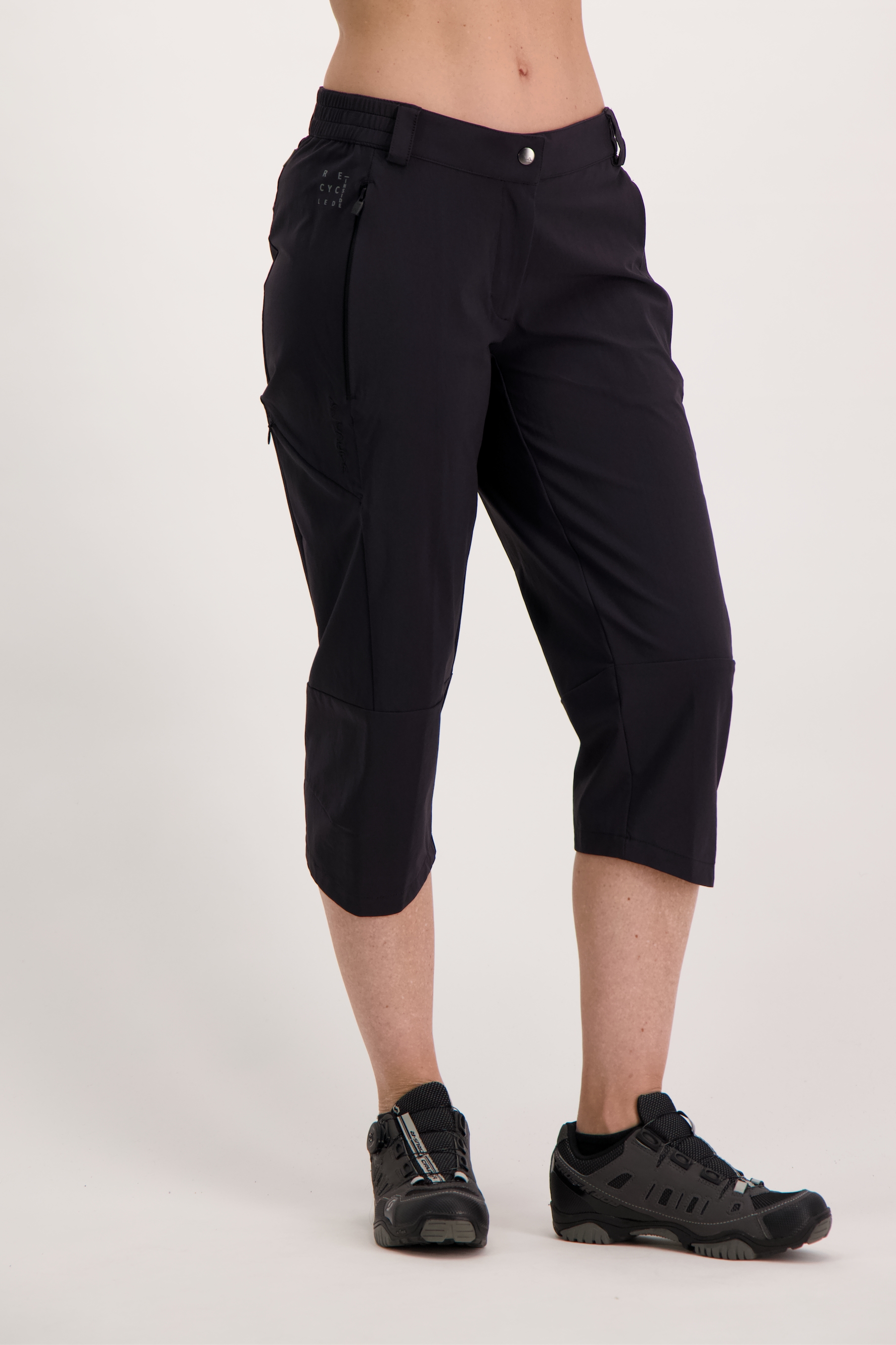 Image of VAUDE Yaras Damen 3/4 Bikehose Schwarz, Damen, Größe: 36