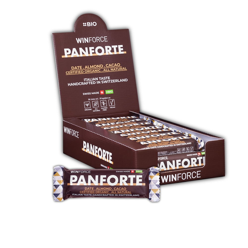 Image of Winforce Panforte Date Almond Cacao 24 x 60 g Sportriegel Braun, Herren, Größe: 0