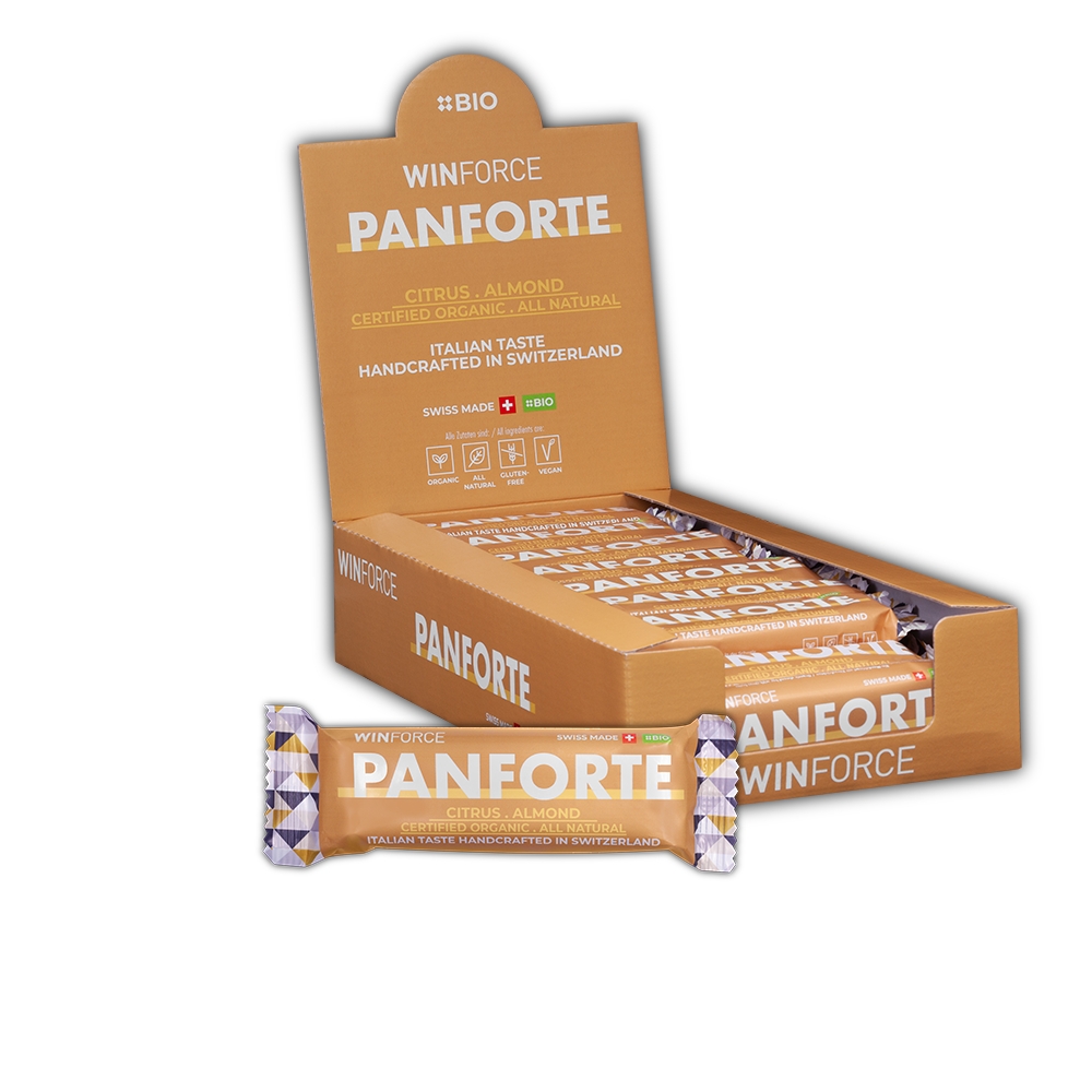 Image of Winforce Panforte Citrus Almond 24 x 60 g Sportriegel Braun, Herren, Größe: 0