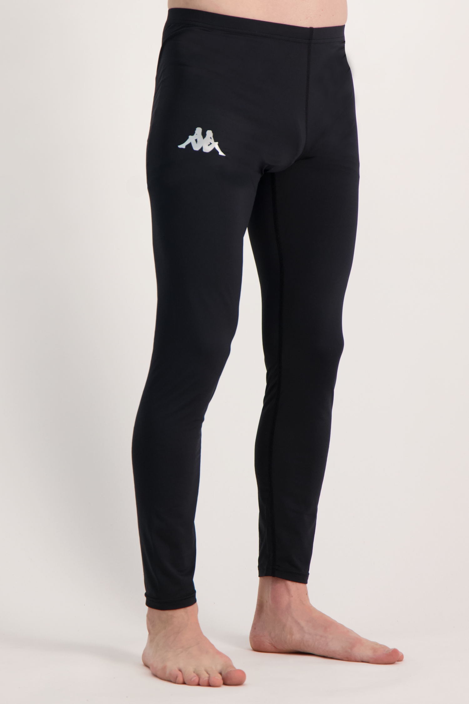 Image of Kappa 4SKIN Kombat Vant Herren Thermohose Schwarz, Herren, Größe: L