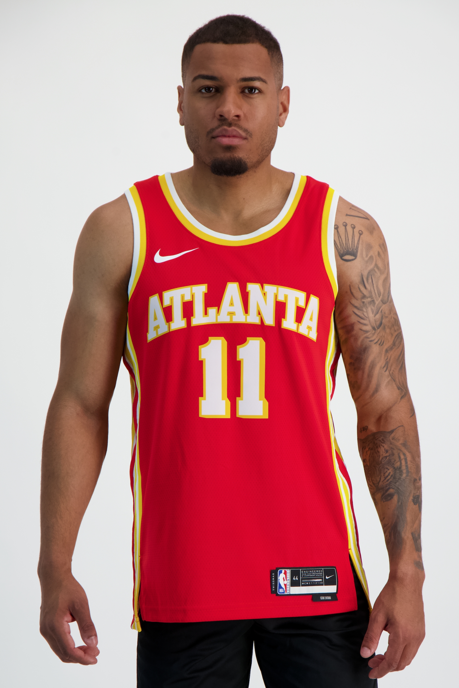 Image of Nike Atlanta Hawks Icon Edition Trae Young Herren Basketballtrikot Rot, Herren, Größe: L