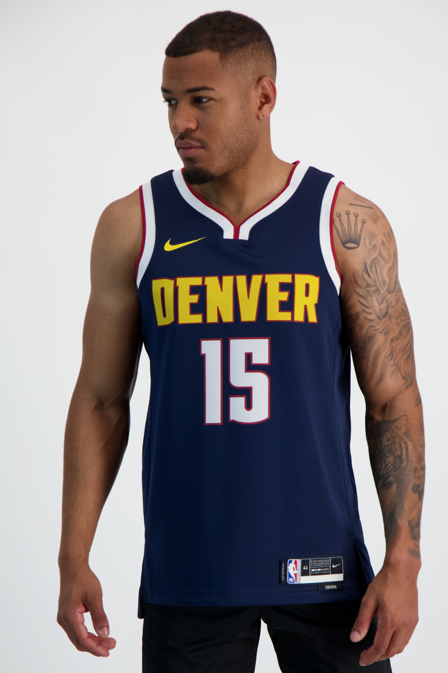 Image of Nike Denver Nuggets Icon Edition Nikola Jokic Herren Basketballtrikot Blau, Herren, Größe: S