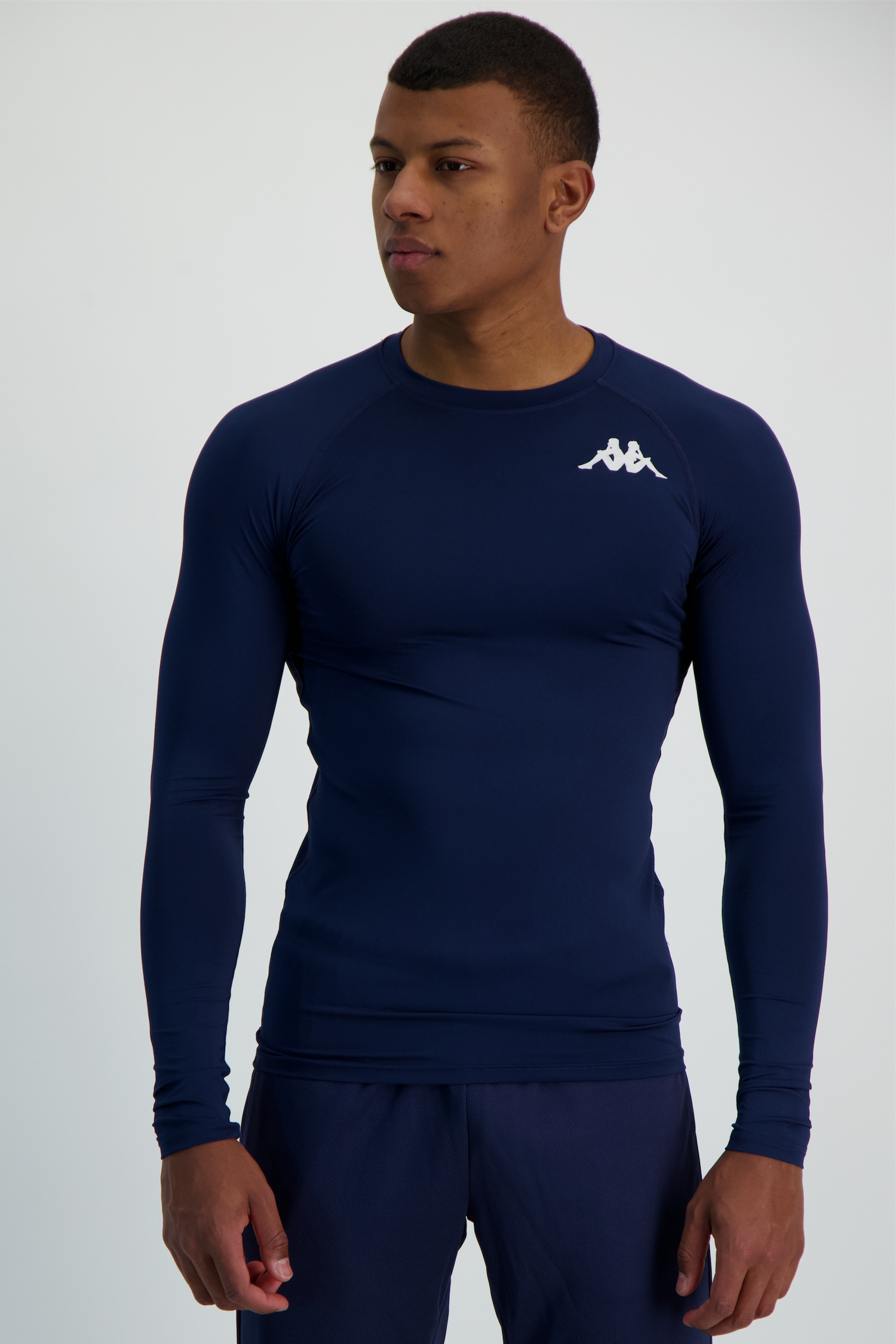 Image of Kappa 4SKIN Kombat Vurbat Herren Thermo Longsleeve Blau, Herren, Größe: L