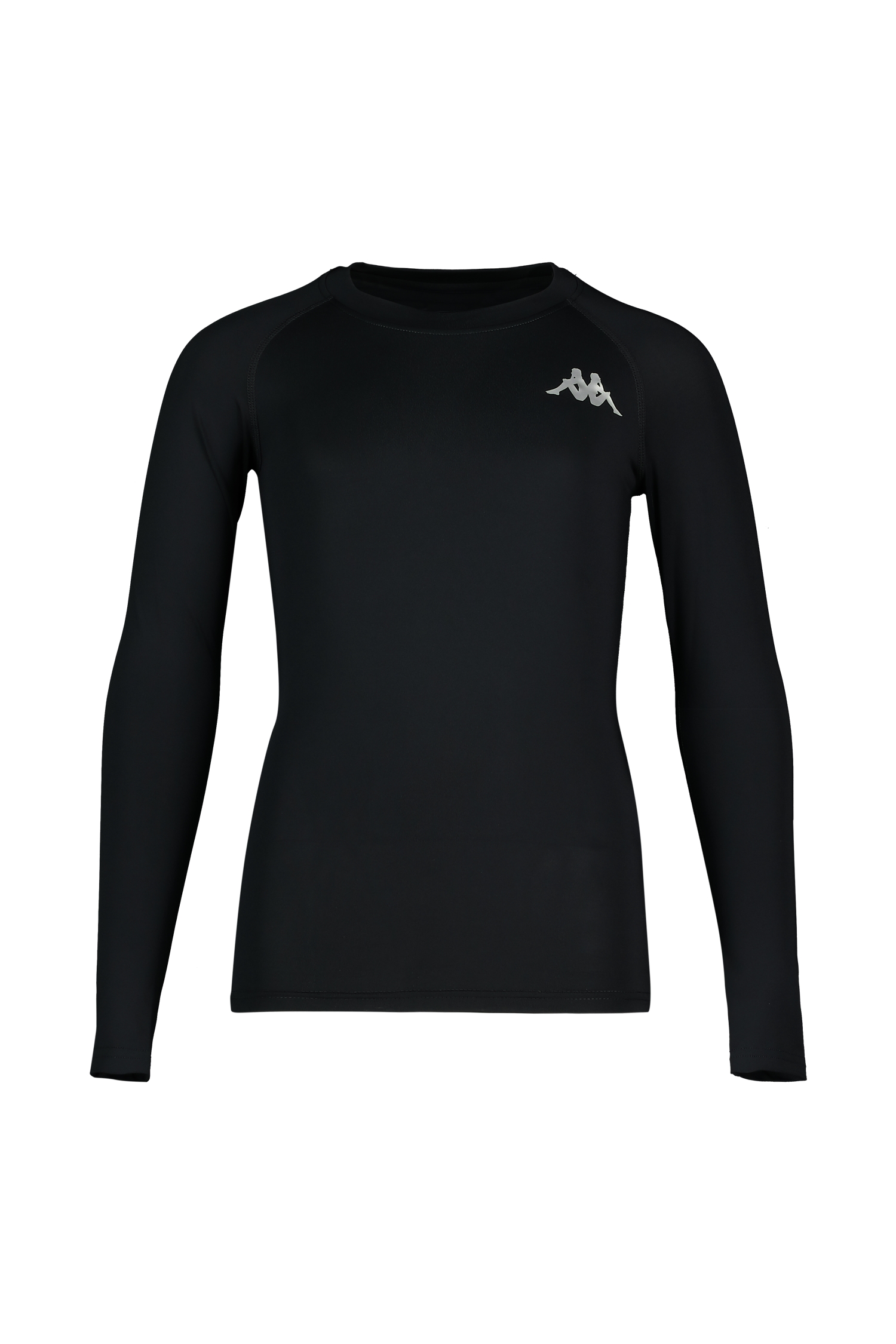 Image of Kappa 4SKIN Kombat Vurbat Kinder Thermo Longsleeve Schwarz, , Größe: 128