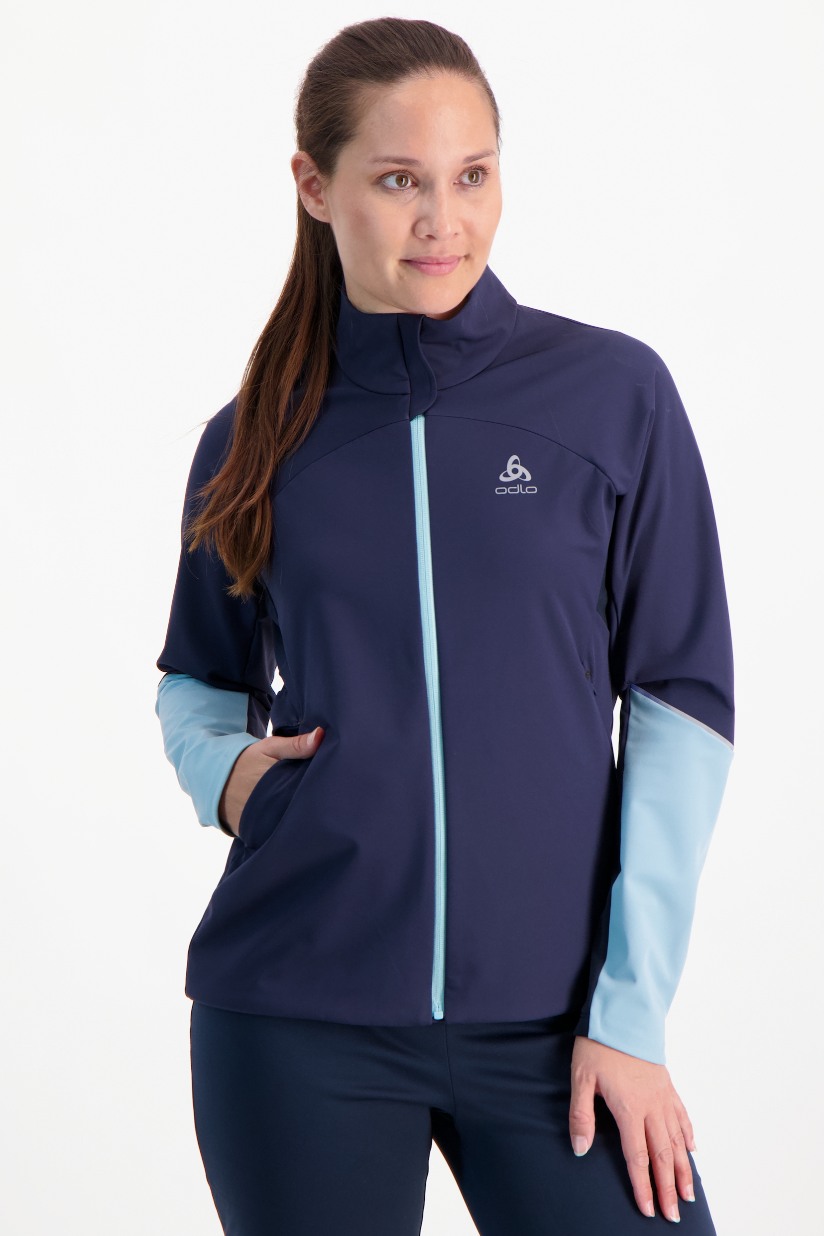 Image of Odlo Engvik Warm Damen Langlaufjacke Blau, Damen, Größe: M