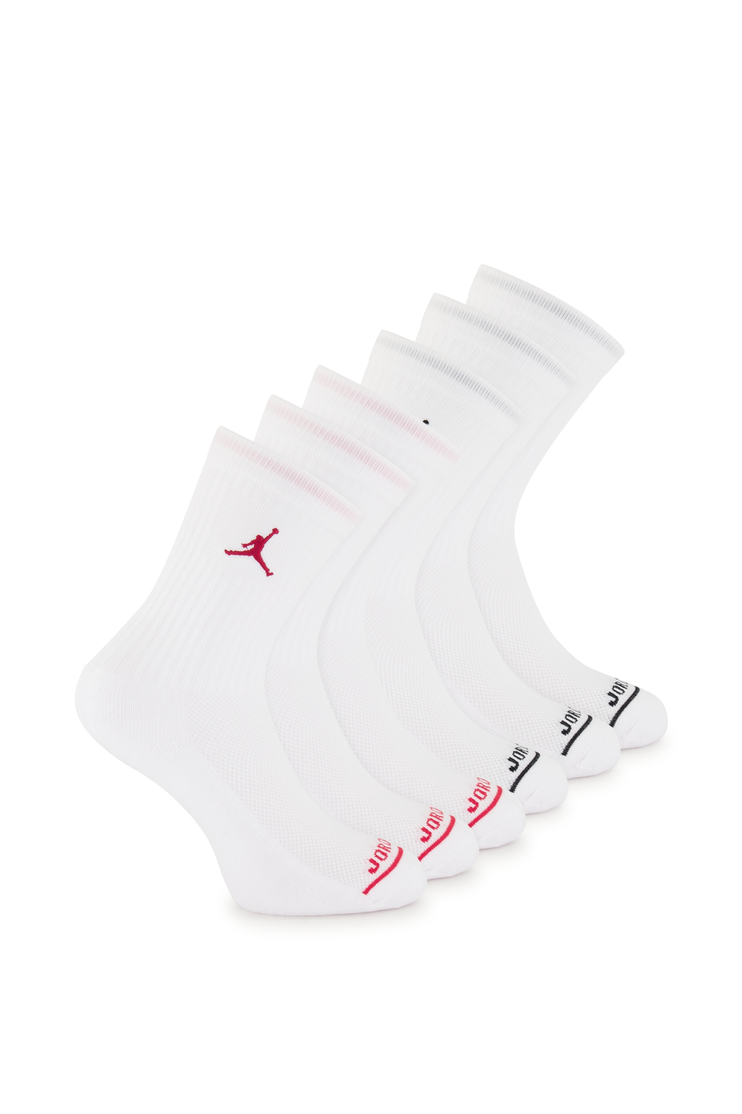 Jordan 6-Pack Legend Crew 37.5-40 Kinder Socken Weiss, , Größe: 37 1/2-40