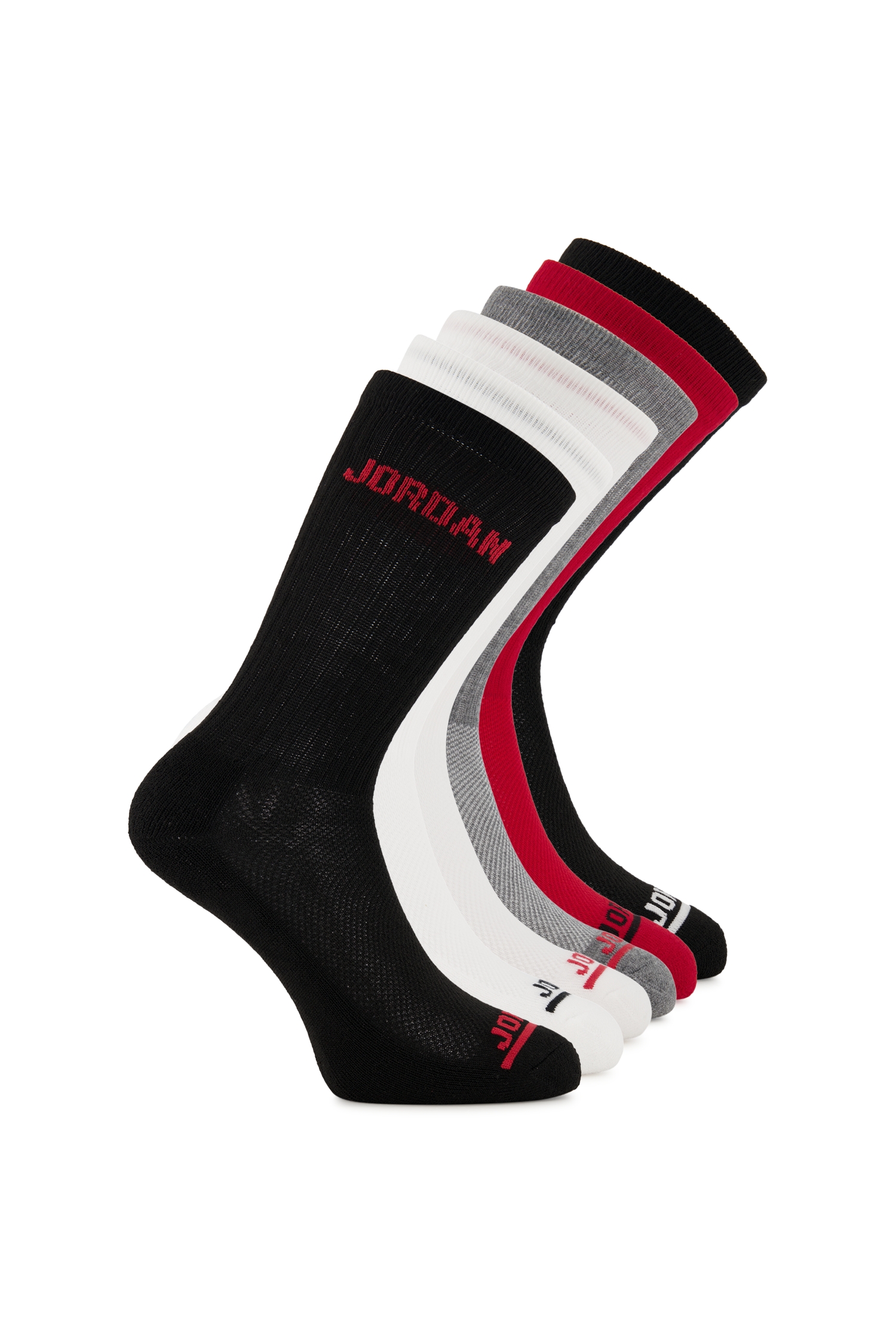 Jordan 6-Pack Legend Crew 37.5-40 Kinder Socken Multicolor, , Größe: 37 1/2-40