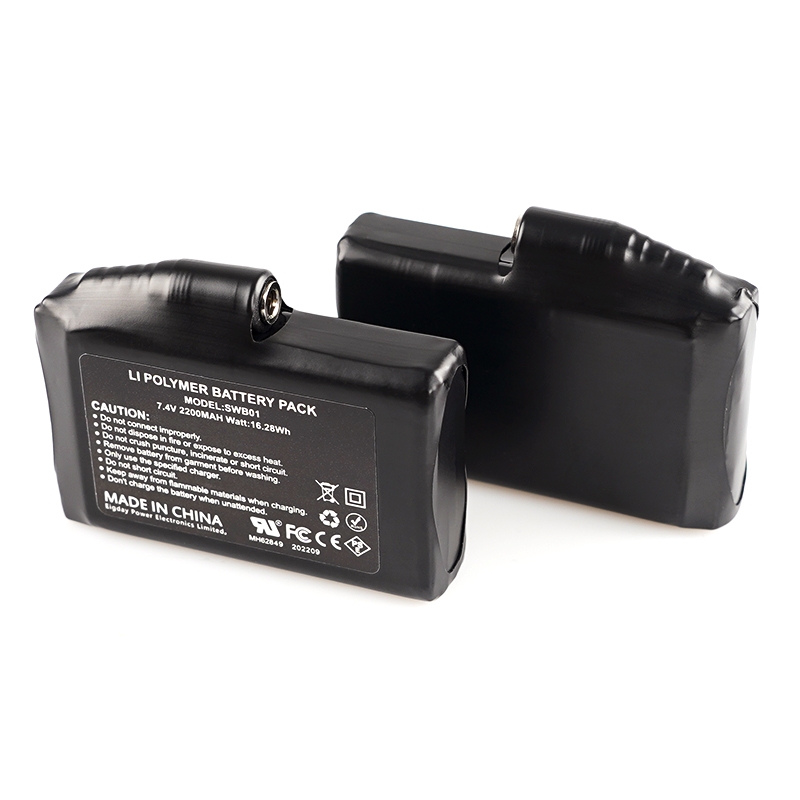Image of Savior 2-Pack 7.4 V Lithium-Ionen Akku Schwarz, Herren, Größe: ONE SIZE
