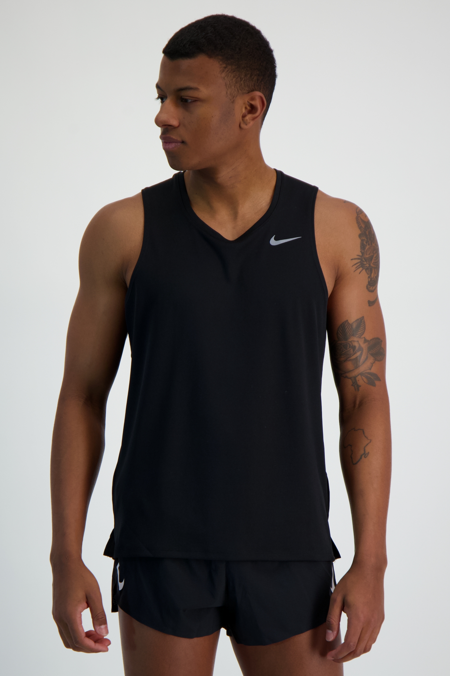 Image of Nike Dri-FIT Miler Herren Tanktop Schwarz, Herren, Größe: L