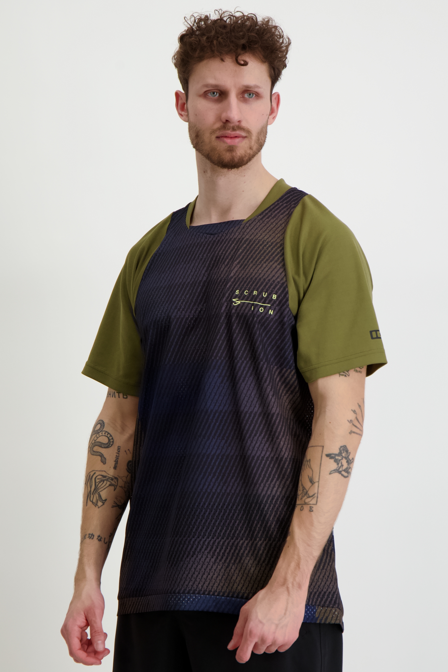 Image of ION Scrub Herren Biketrikot Braun, Herren, Größe: M