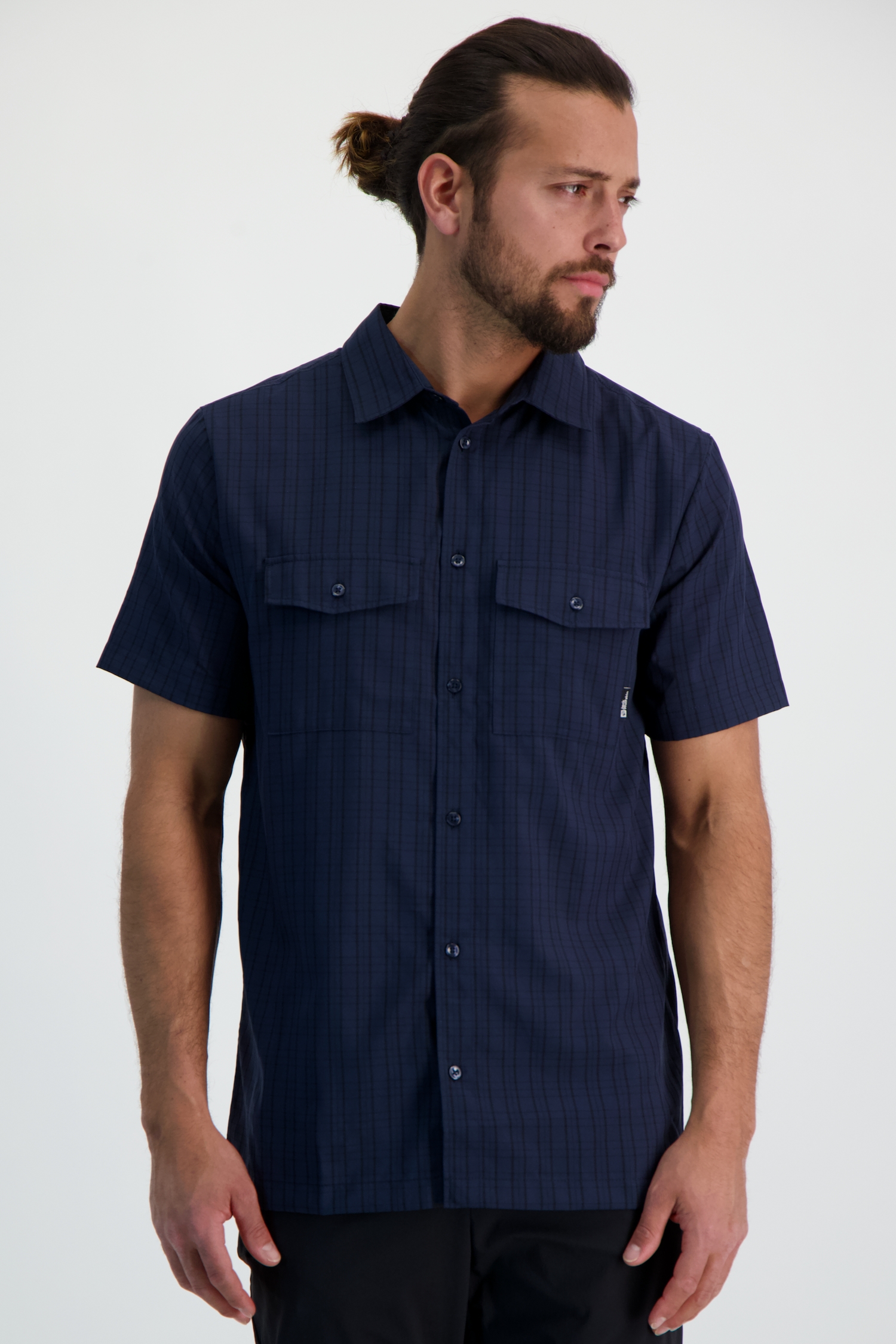 Image of Jack Wolfskin Thompson Herren Wanderhemd Blau, Herren, Größe: S