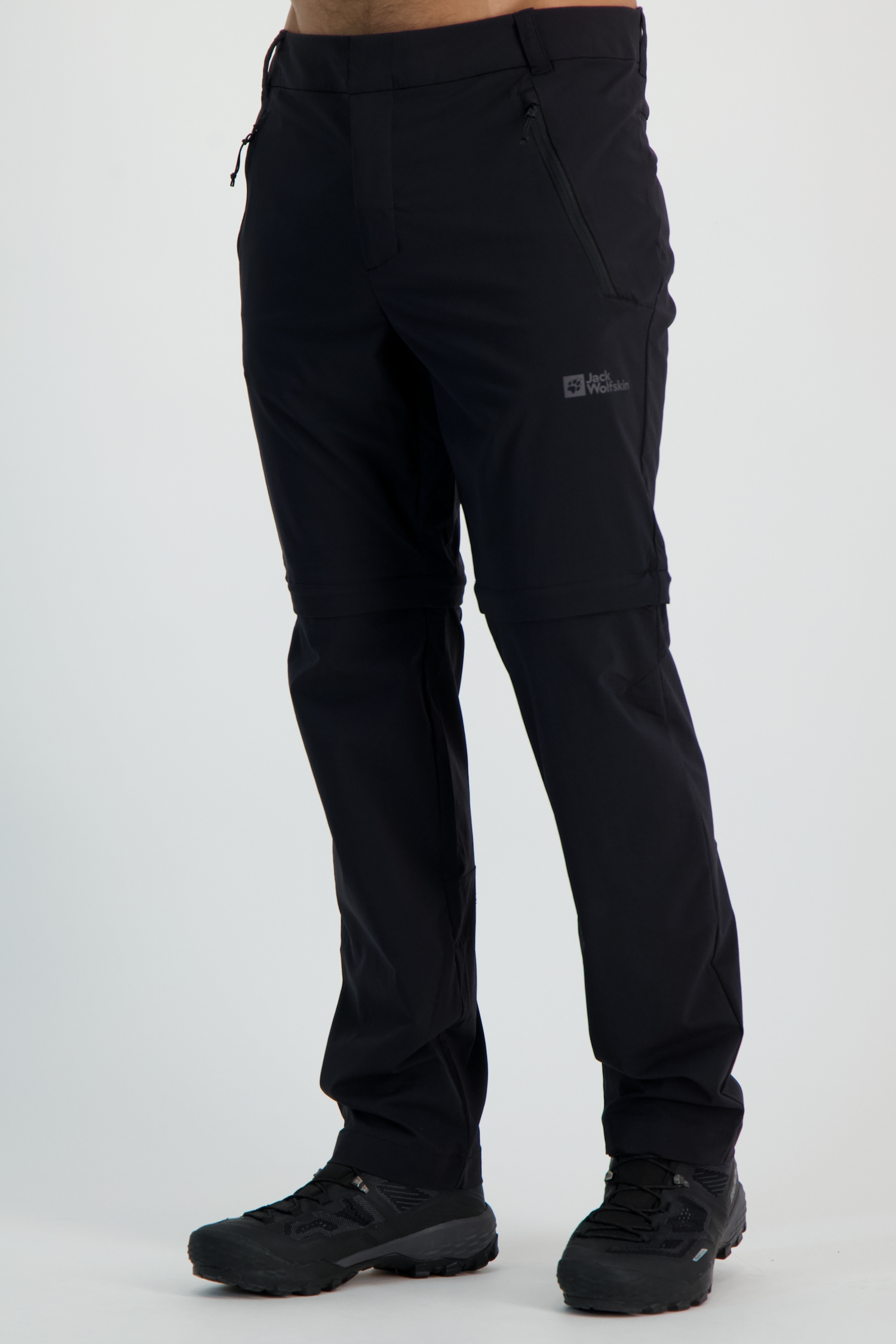 Image of Jack Wolfskin Glastal Zip-Off Herren Wanderhose Schwarz, Herren, Größe: 50