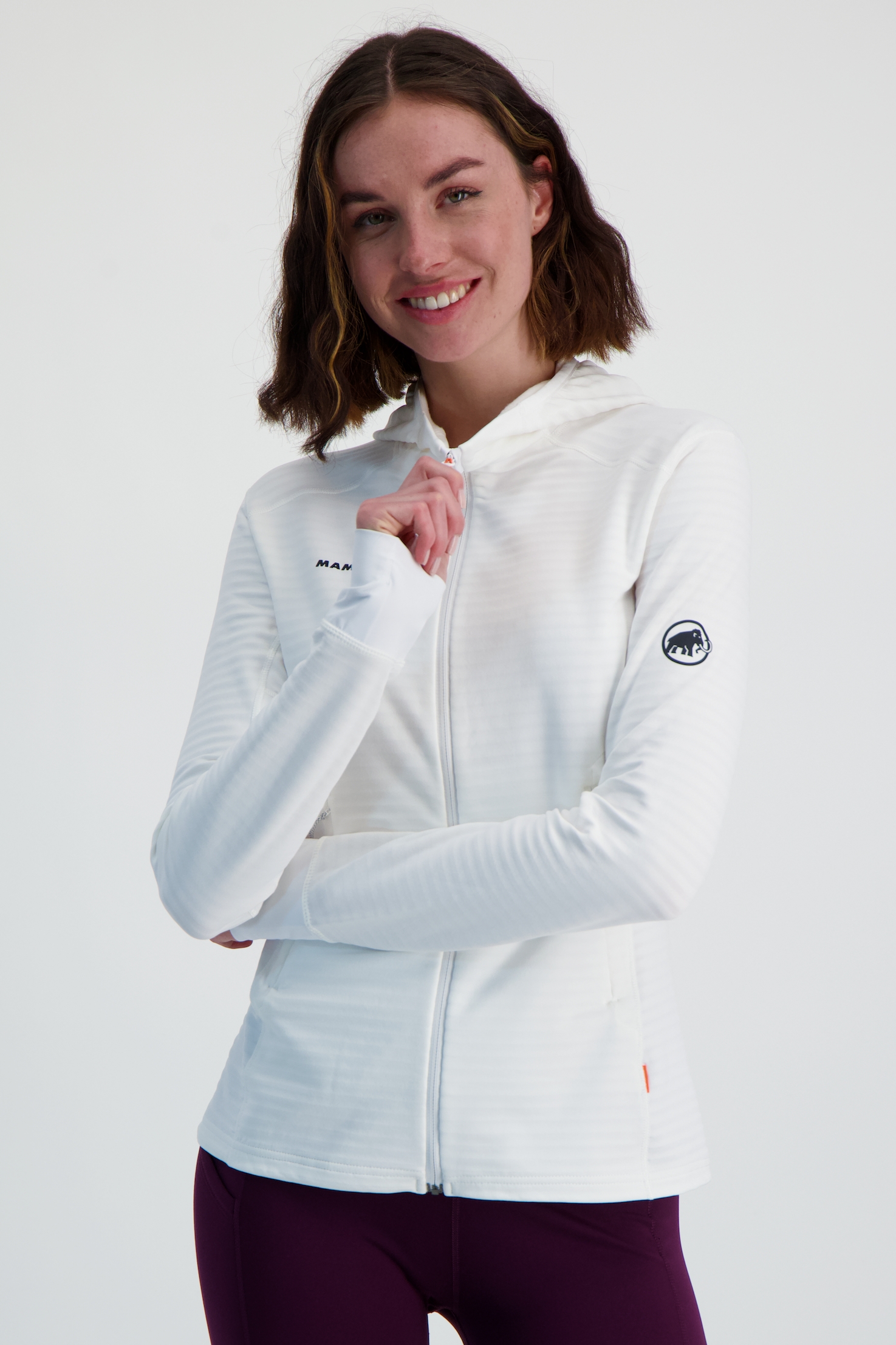 MAMMUT Taiss Light Hooded Damen Midlayer Weiss, Damen, Größe: XL