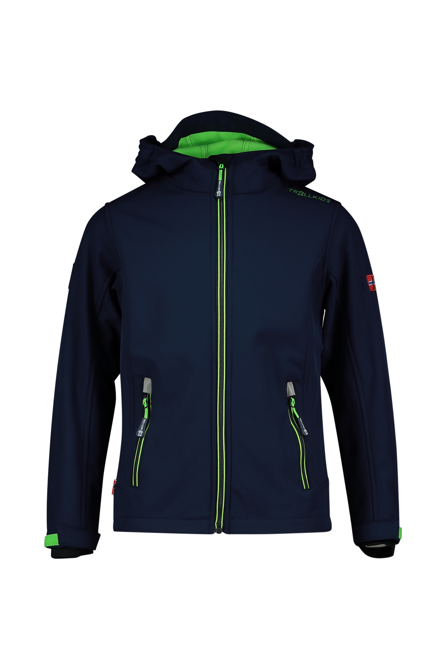 Trollkids Trollfjord Kinder Softshelljacke Blau, , Größe: 98