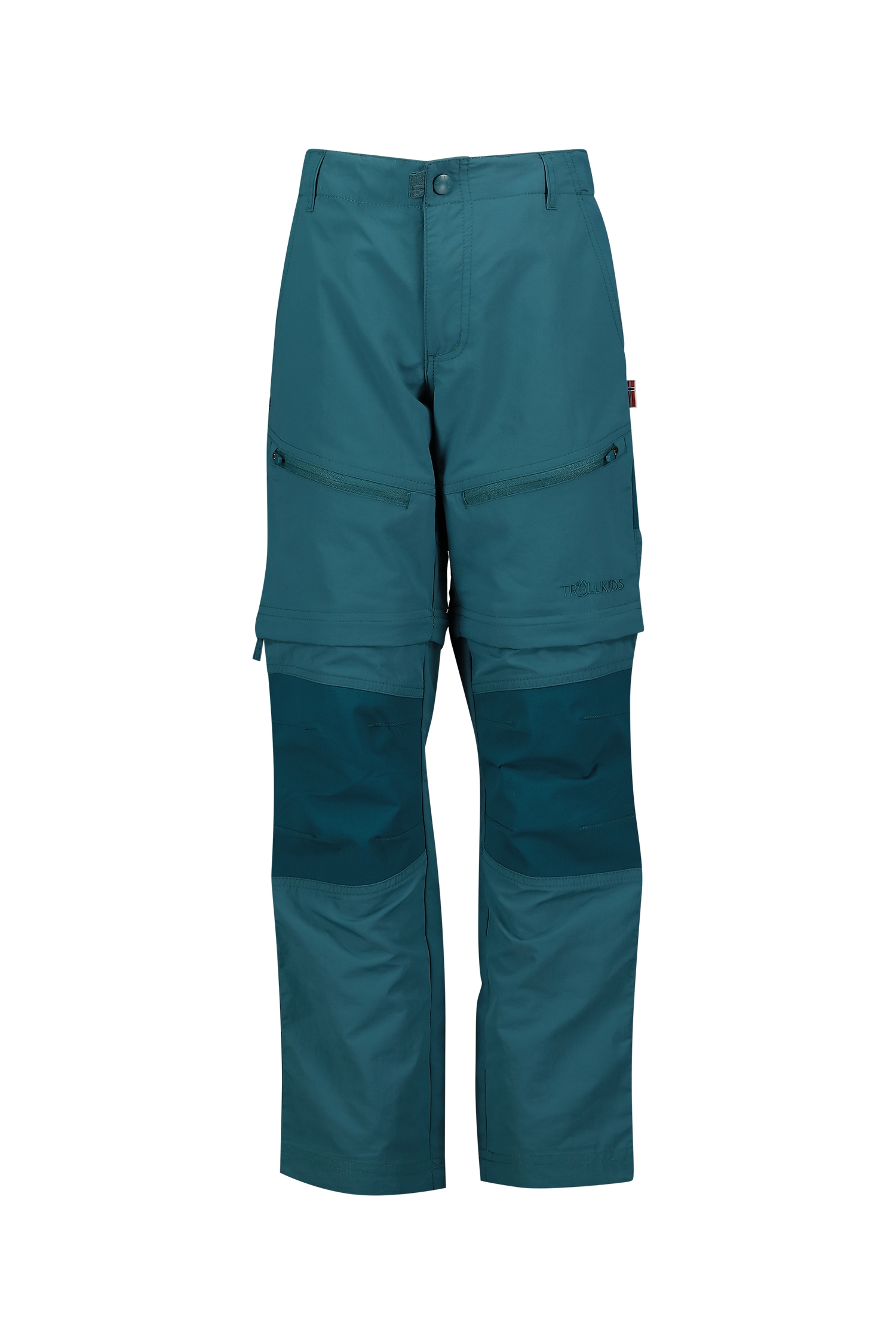 Image of Trollkids Nordfjord Zip-Off Kinder Wanderhose Grün, , Größe: 116