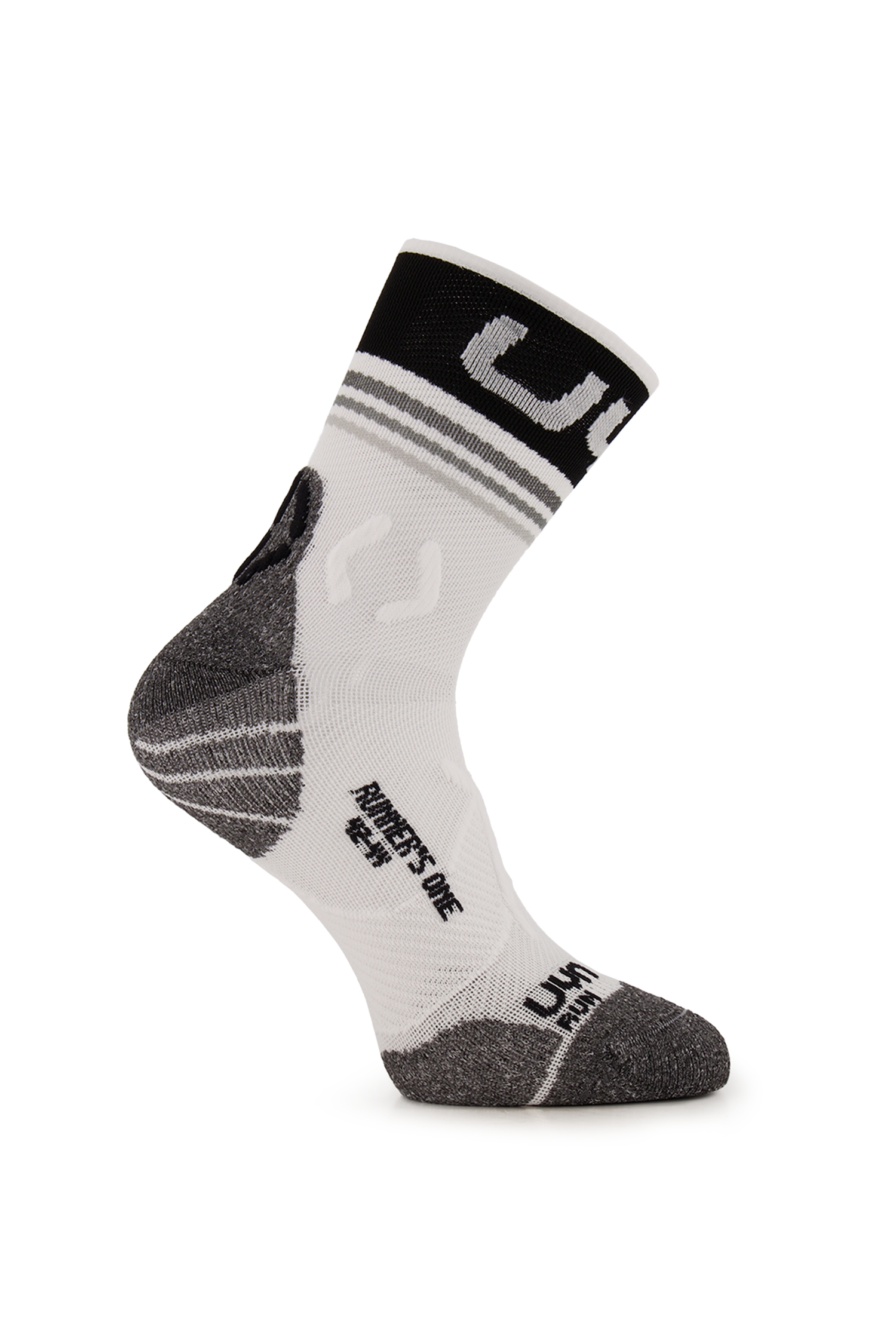 UYN One Short 35-47 Runningsocken Weiss, Herren, Größe: II