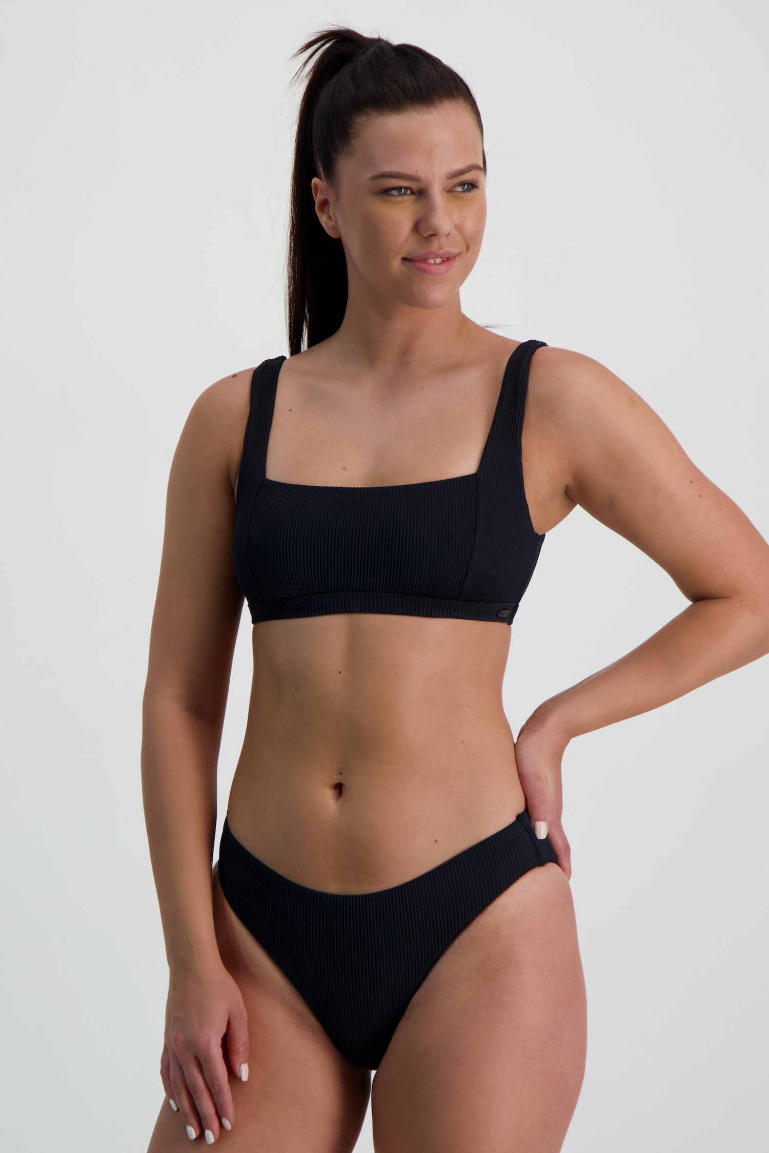 Image of Roxy Love The 360 Athletic A-C Cup Damen Bikini Schwarz, Damen, Größe: XL