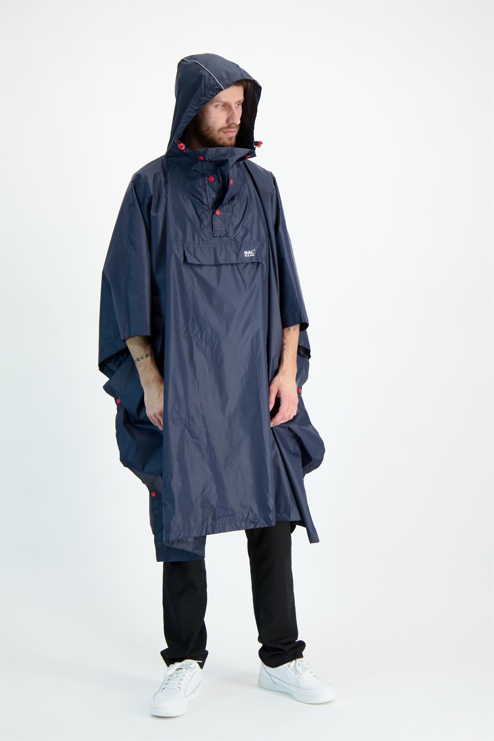 MAC IN A SAC Regenponcho Blau, Herren, Größe: ONE SIZE