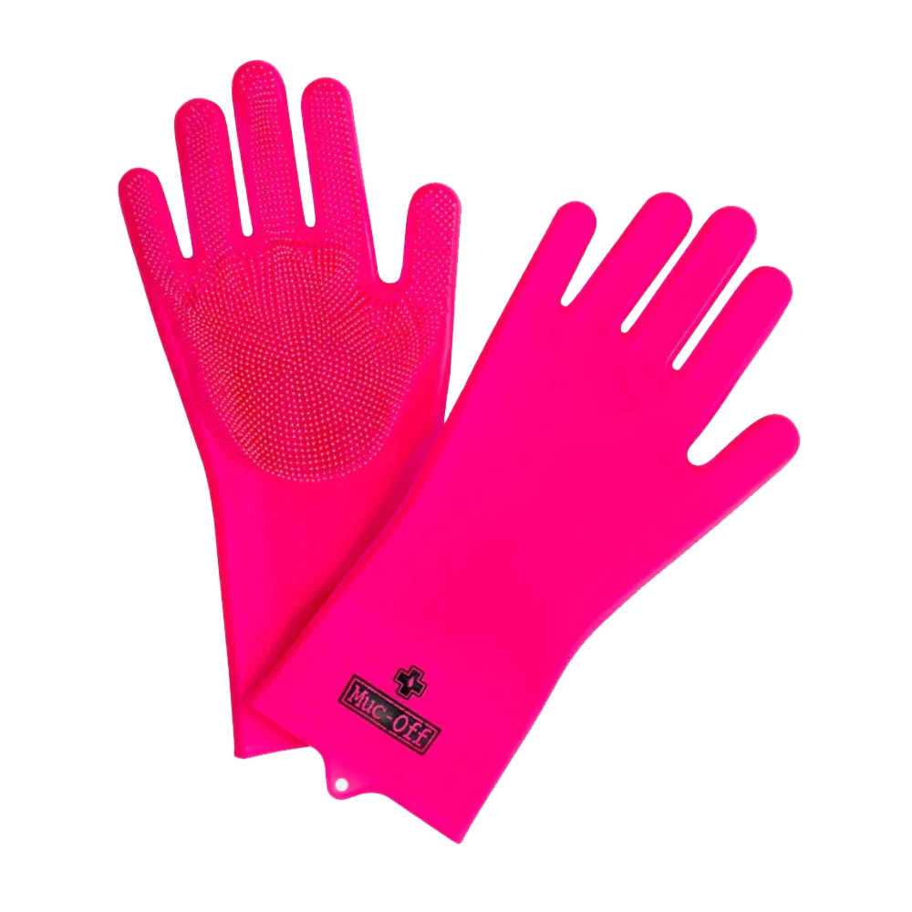 Image of Muc-Off Deep Scrubber Handschuh Pink, Herren, Größe: ONE SIZE