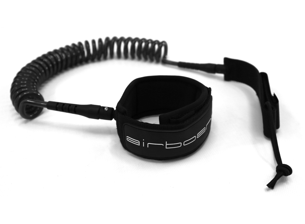 Airboard Spiral Leash Schwarz, Herren, Größe: ONE SIZE