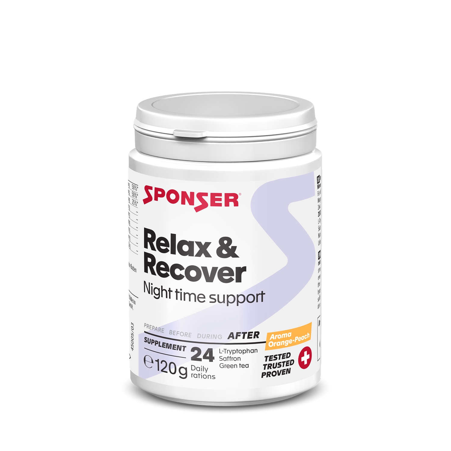 Image of Sponser Relax & Recover Orange-Peach 120 g Getränkepulver Weiss, Herren, Größe: 0