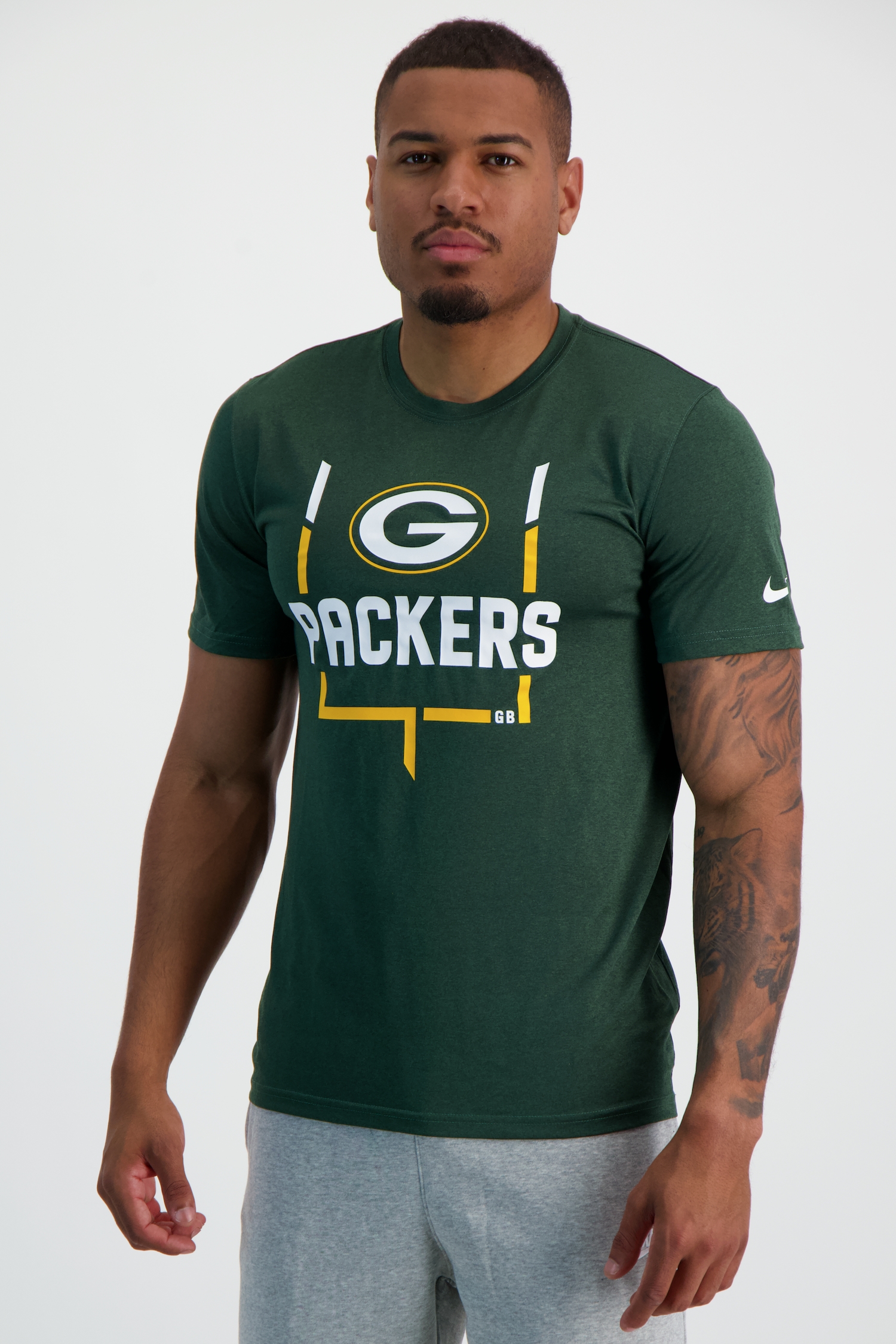 Image of Nike Green Bay Packers Legend Goal Post Herren T-Shirt Grün, Herren, Größe: L