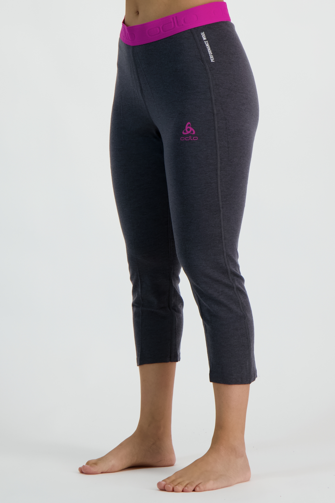 Image of Odlo Revelstoke Performance Wool 150 Warm Damen 3/4 Thermohose Grau, Damen, Größe: XS
