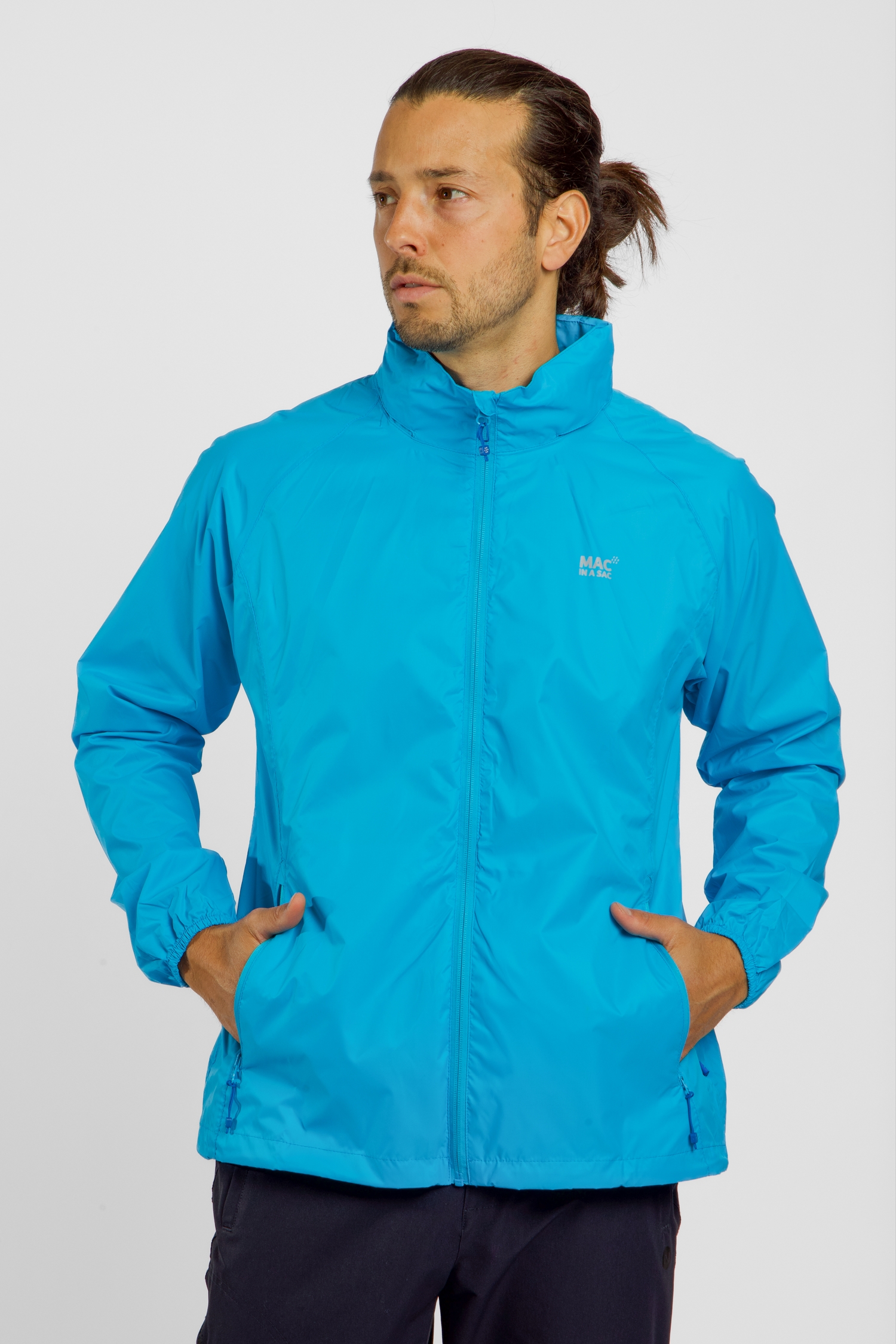 Image of MAC IN A SAC Neon Regenjacke Blau, Herren, Größe: L