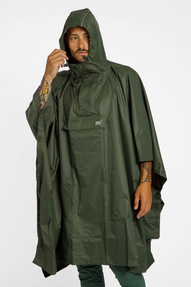 Image of MAC IN A SAC Regenponcho Grün, Herren, Größe: ONE SIZE
