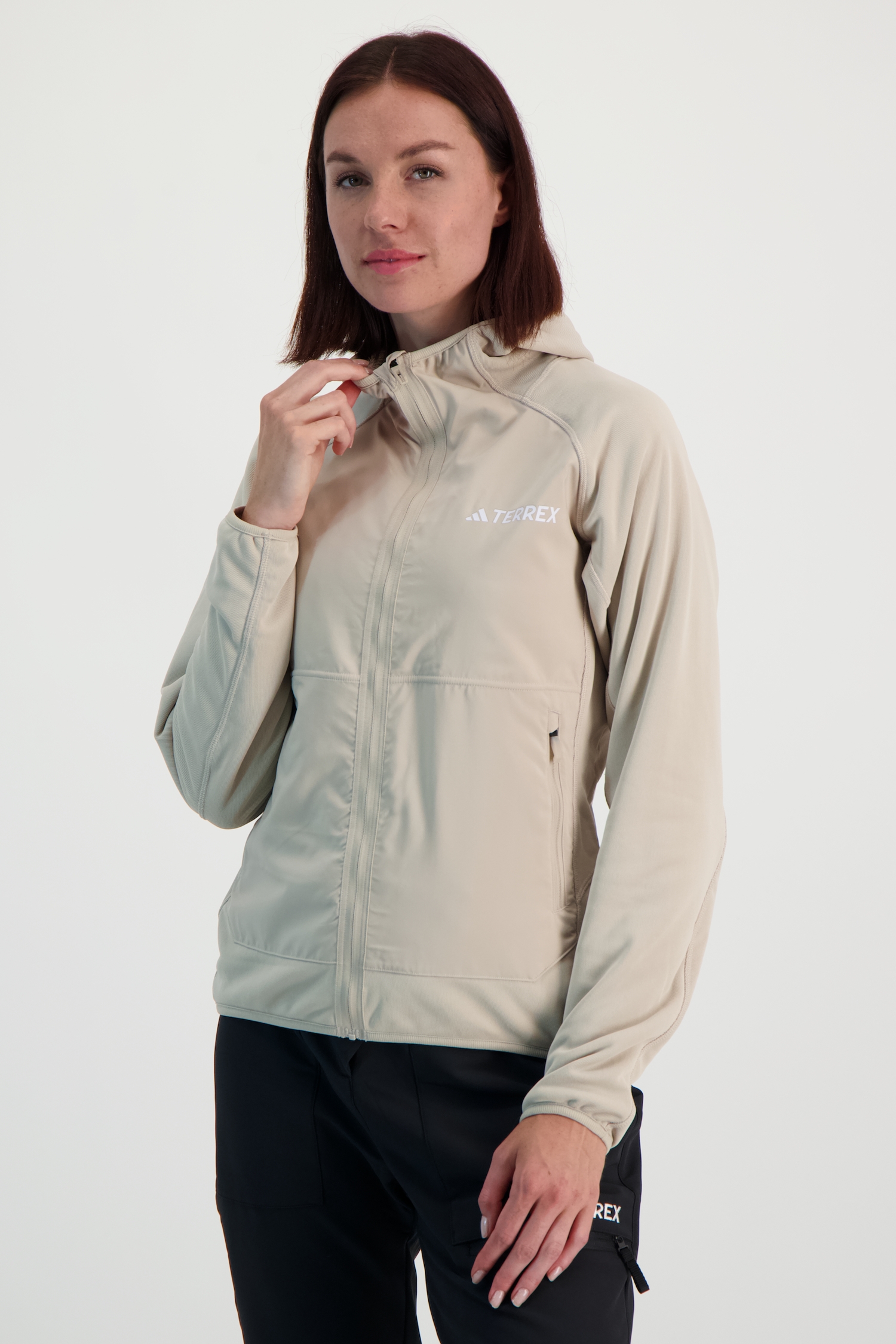 Image of adidas Terrex Techrock Reversible High-Pile Damen Midlayer Beige, Damen, Größe: XL