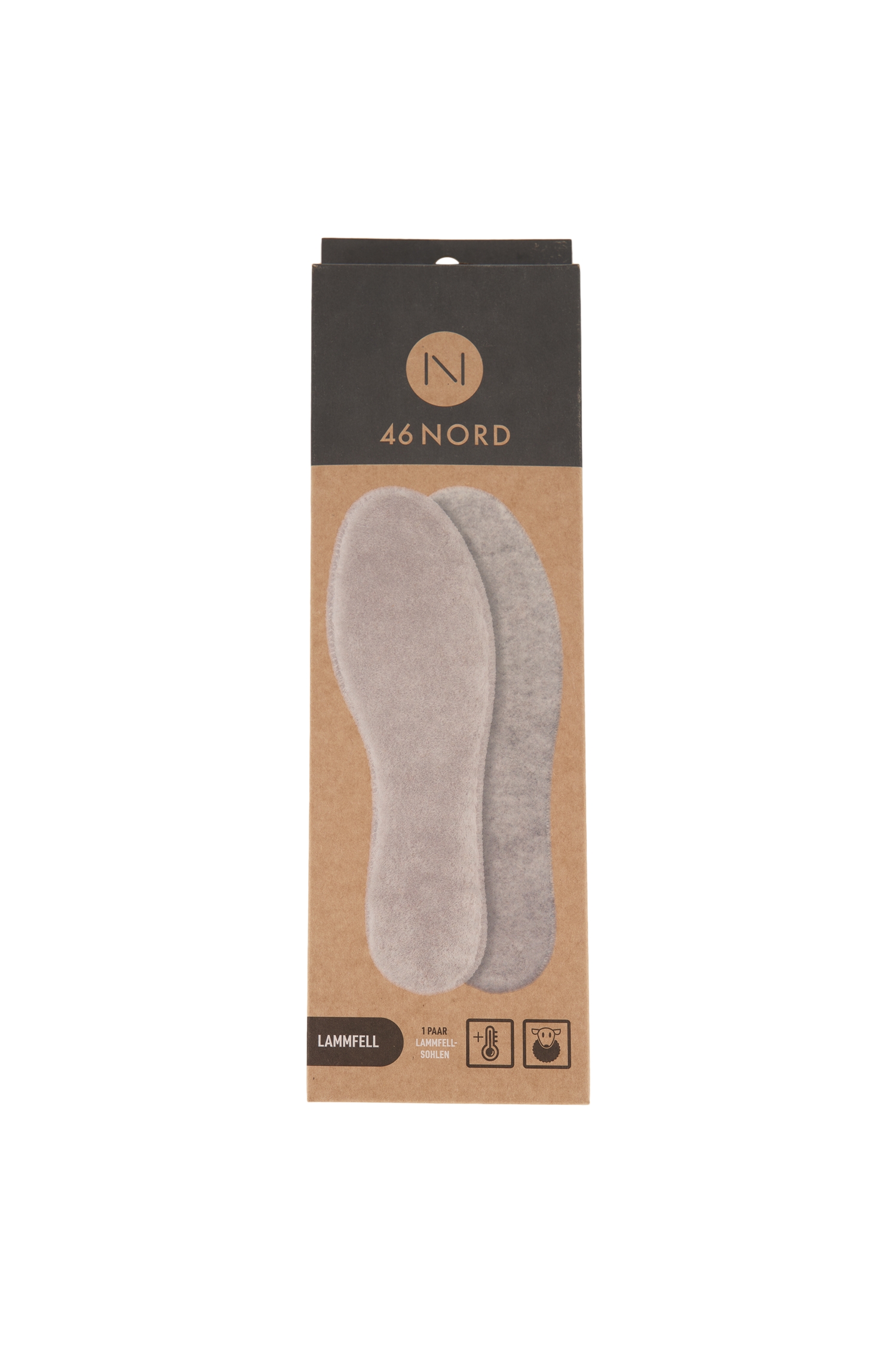 Image of 46 NORD Lammfell 39 Einlegesohle Beige, Herren, Größe: 39