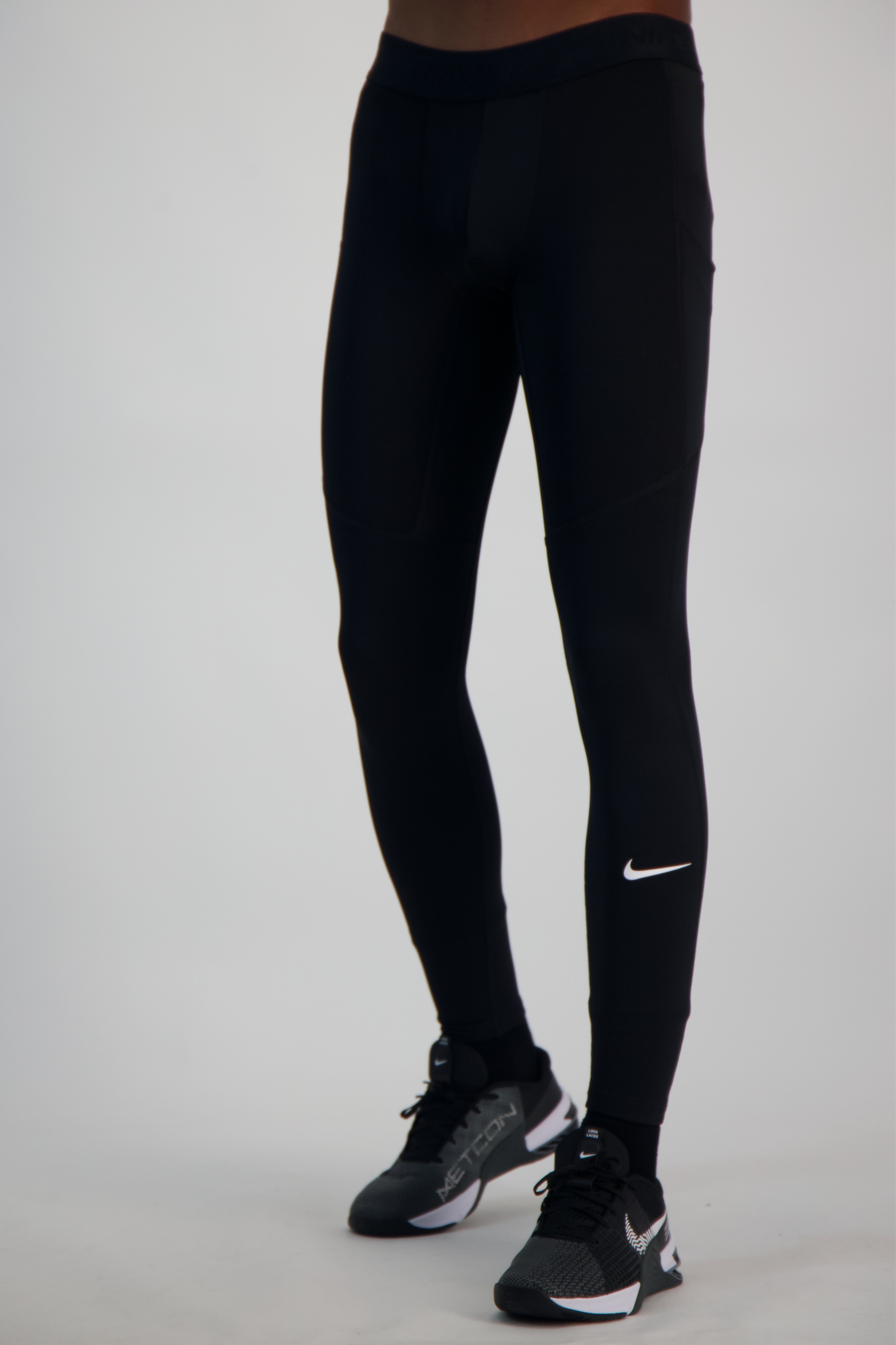 Image of Nike Pro Warm Herren Tight Schwarz, Herren, Größe: L