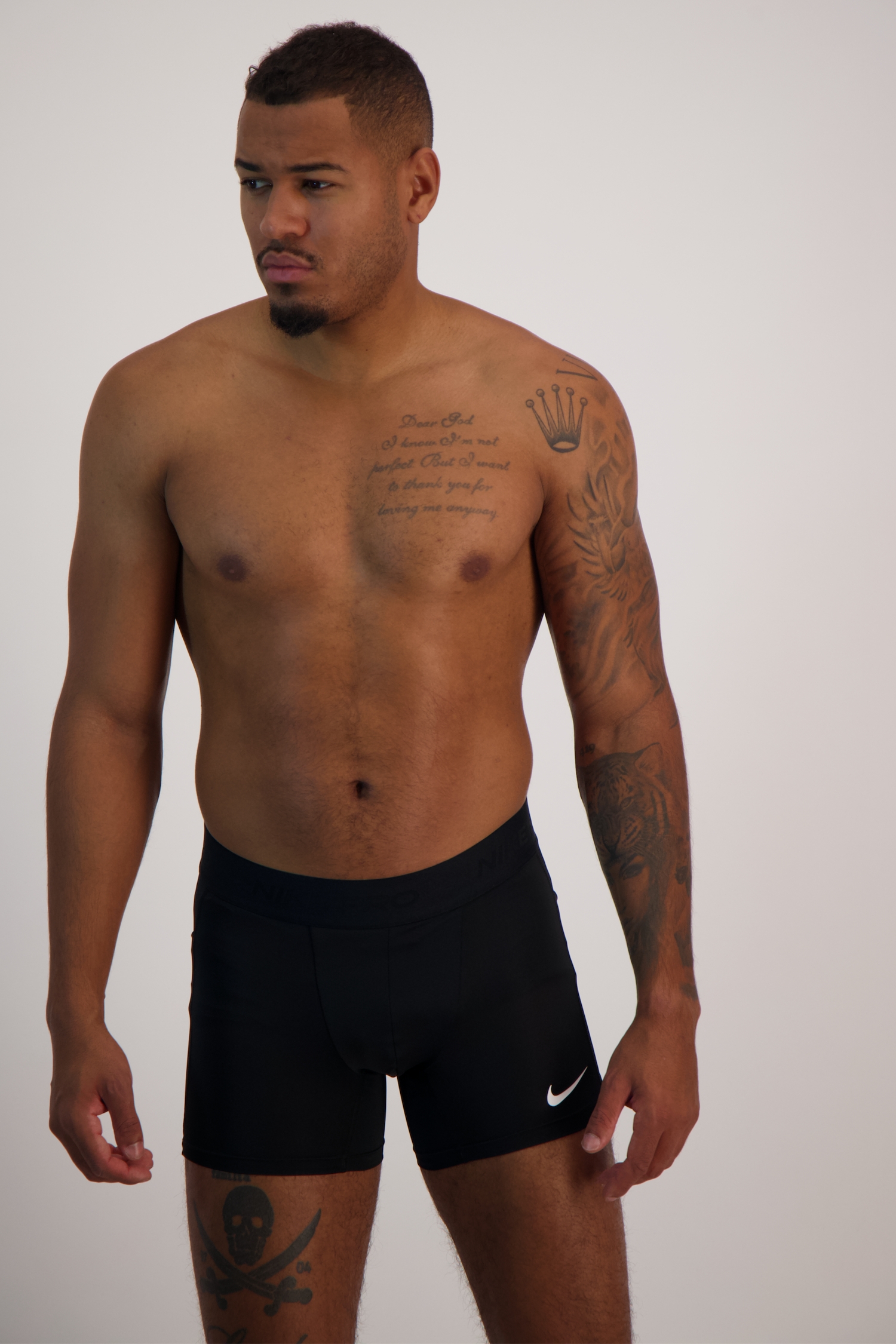 Image of Nike Pro 5 Inch Herren Short Schwarz, Herren, Größe: L