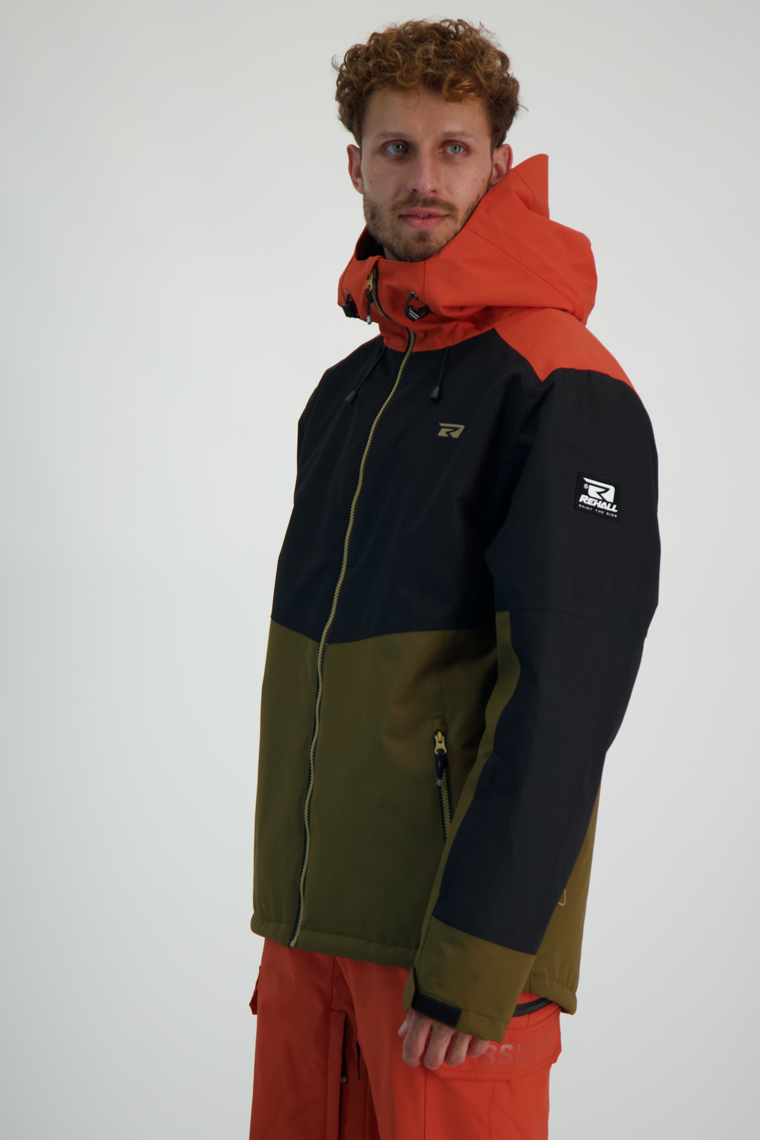 Image of Rehall DRAGO-R Herren Ski-/Snowboardjacke Braun, Herren, Größe: L
