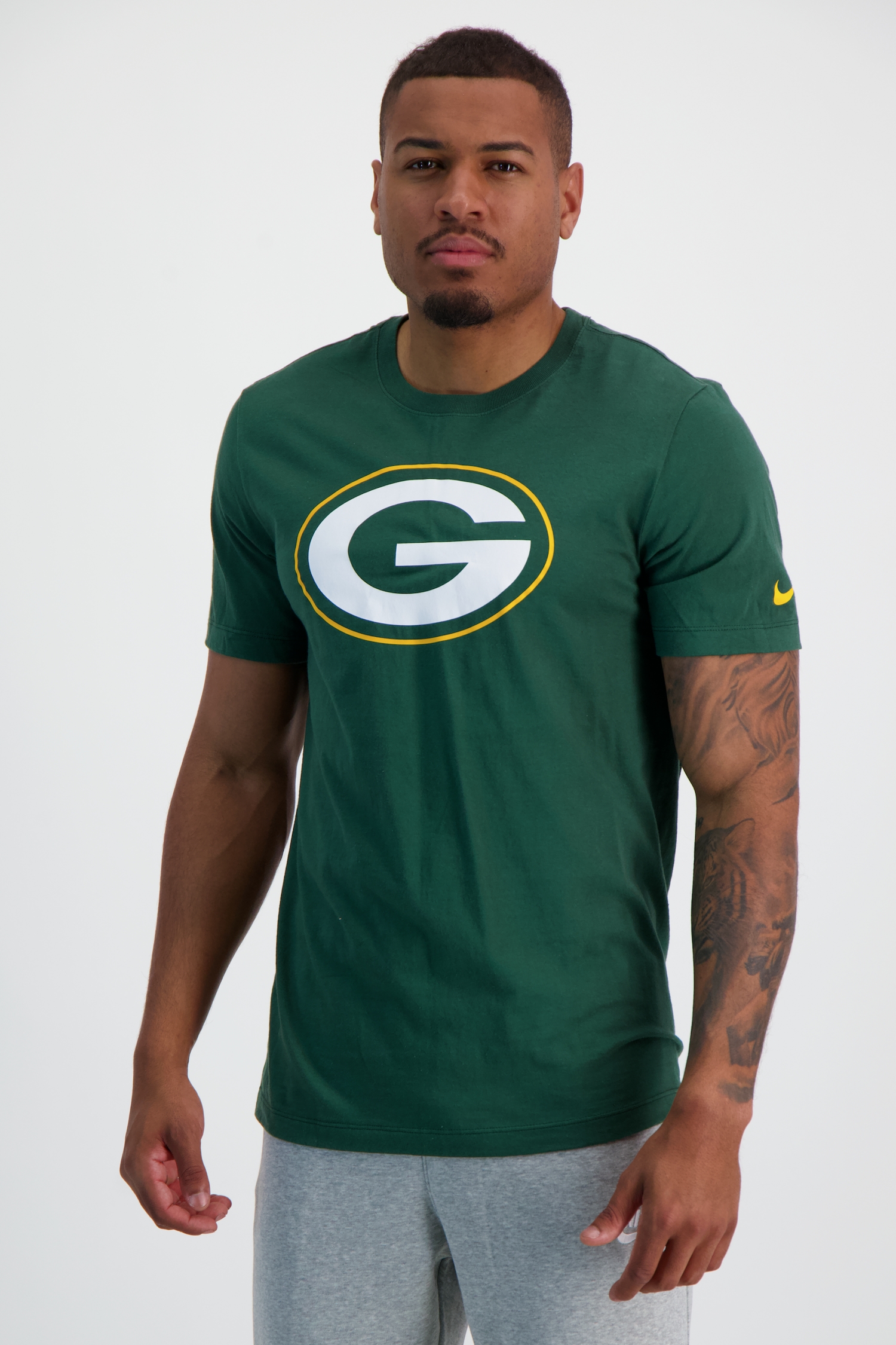 Image of Nike Green Bay Packers Logo Essential Herren T-Shirt Grün, Herren, Größe: M