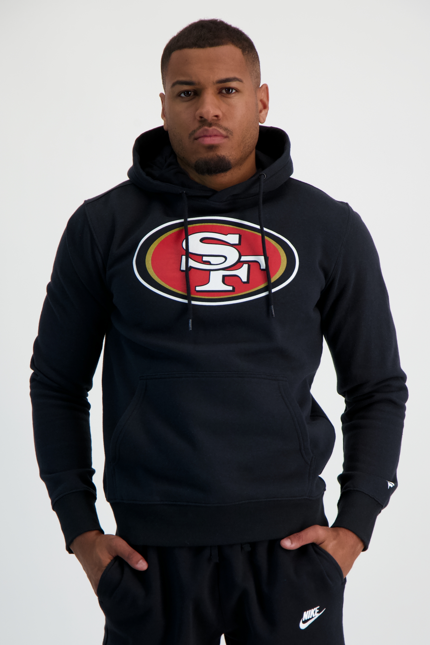 Image of Nike San Francisco 49ers Primary Logo Graphic Herren Hoodie Schwarz, Herren, Größe: L