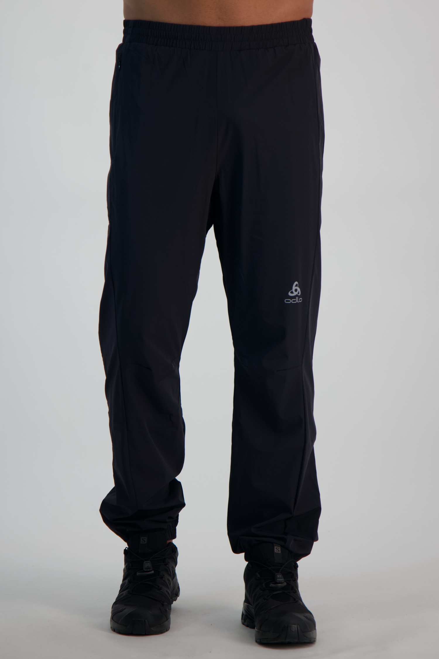 Image of Odlo Windbreaker Light Herren Langlaufhose Schwarz, Herren, Größe: L